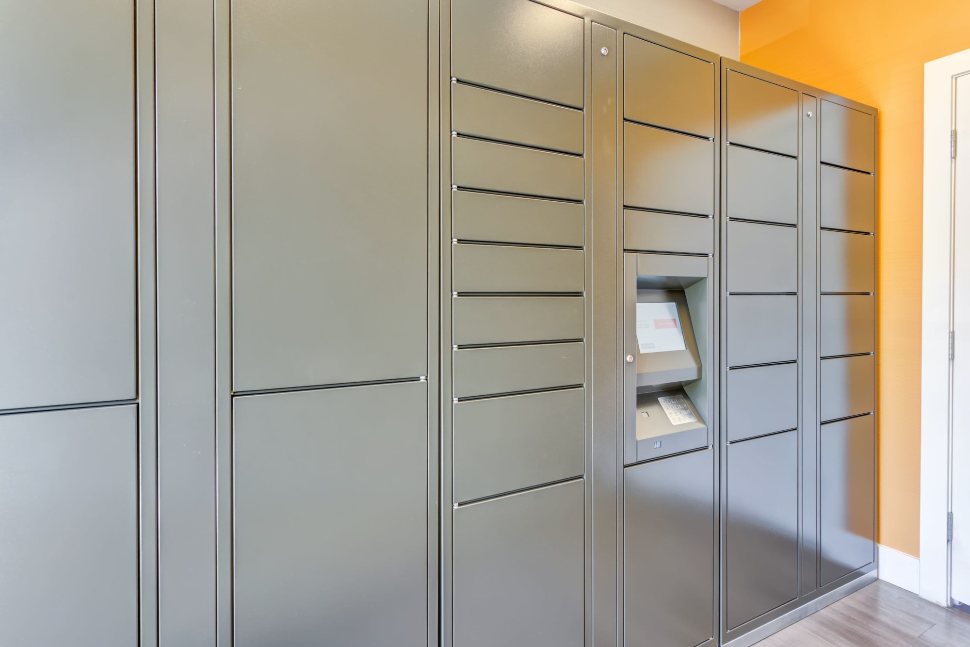 24-hour package lockers at Tuscany Village Apartments in Ontario, California