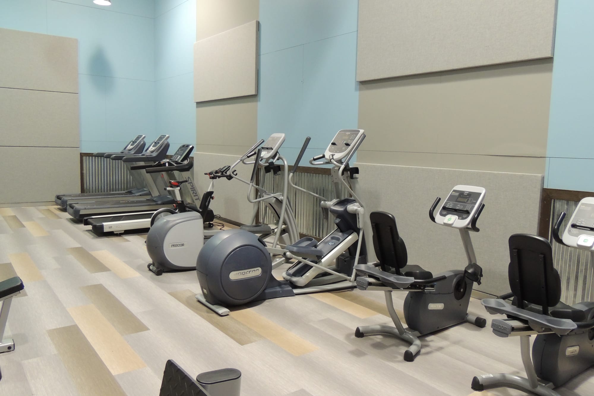 Newly renovated fitness center at Royal Farms Apartments in Salt Lake City, Utah
