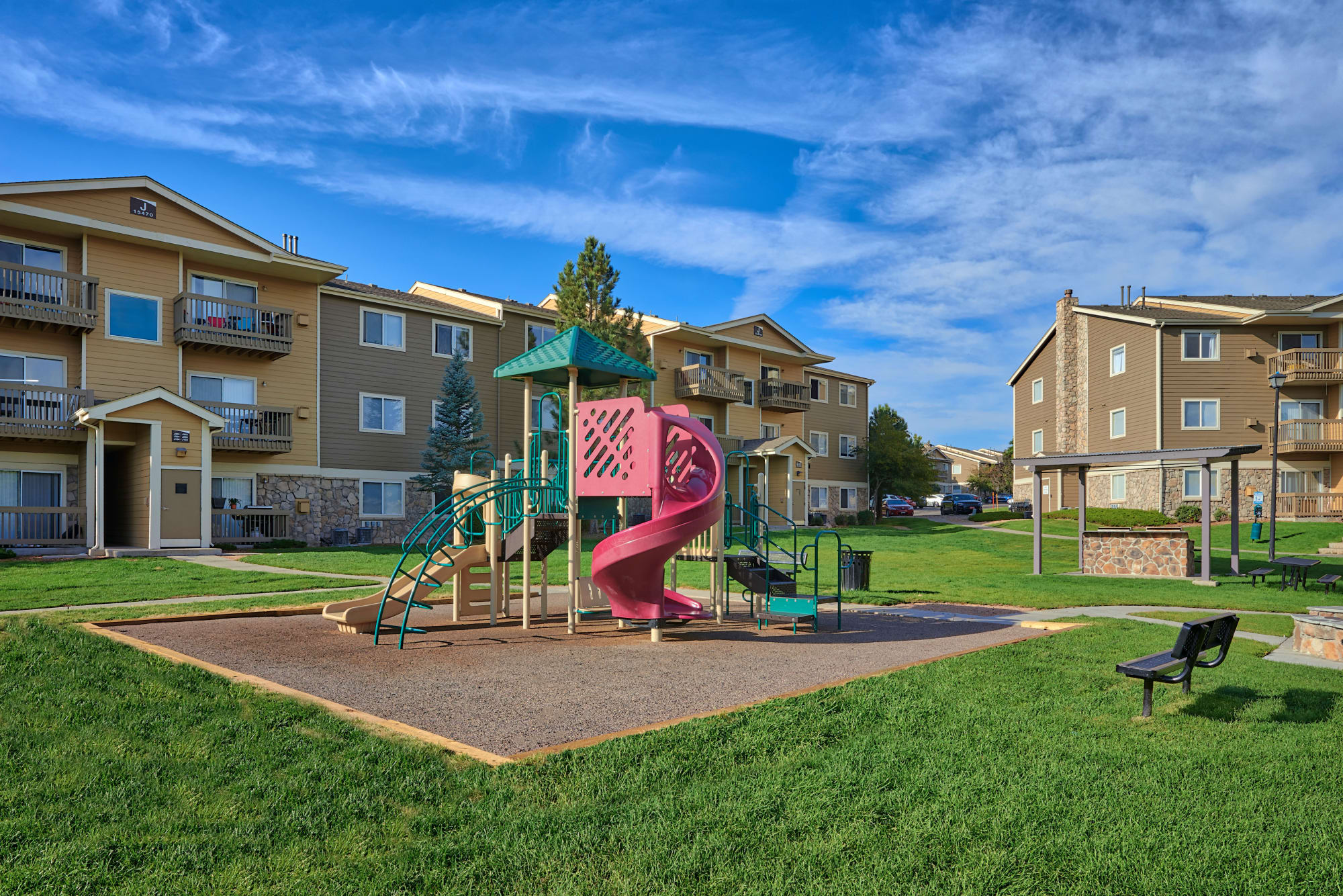 Playground at Crossroads at City Center Apartments in Aurora, Colorado