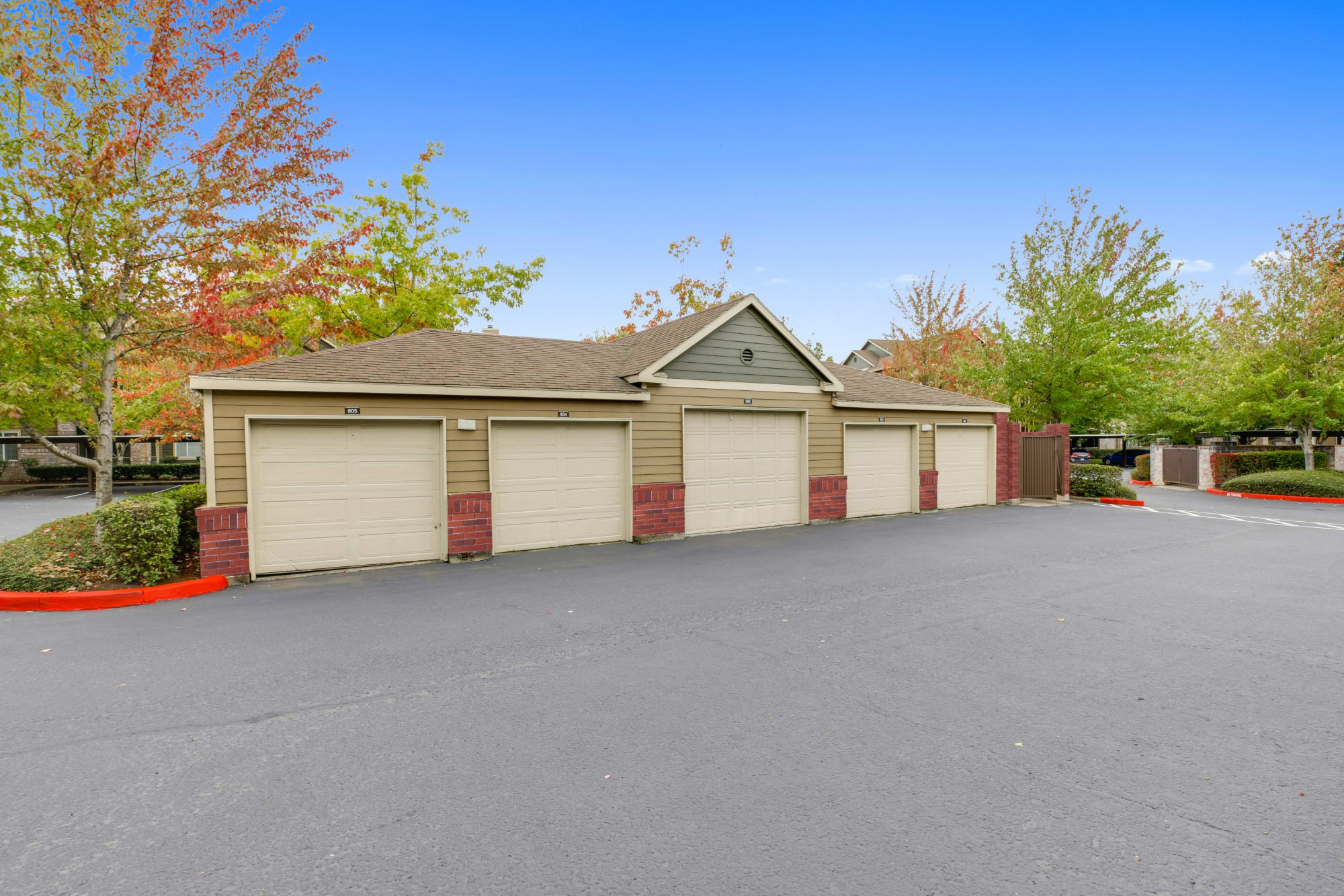 Garages at The Grove at Orenco Station in Hillsboro, Oregon