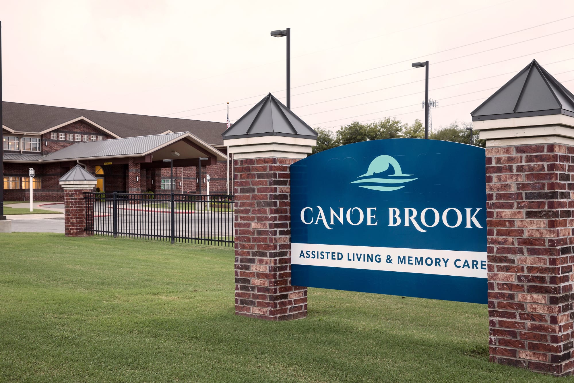 Signage out in front of Canoe Brook Assisted Living & Memory Care in Catoosa, Oklahoma