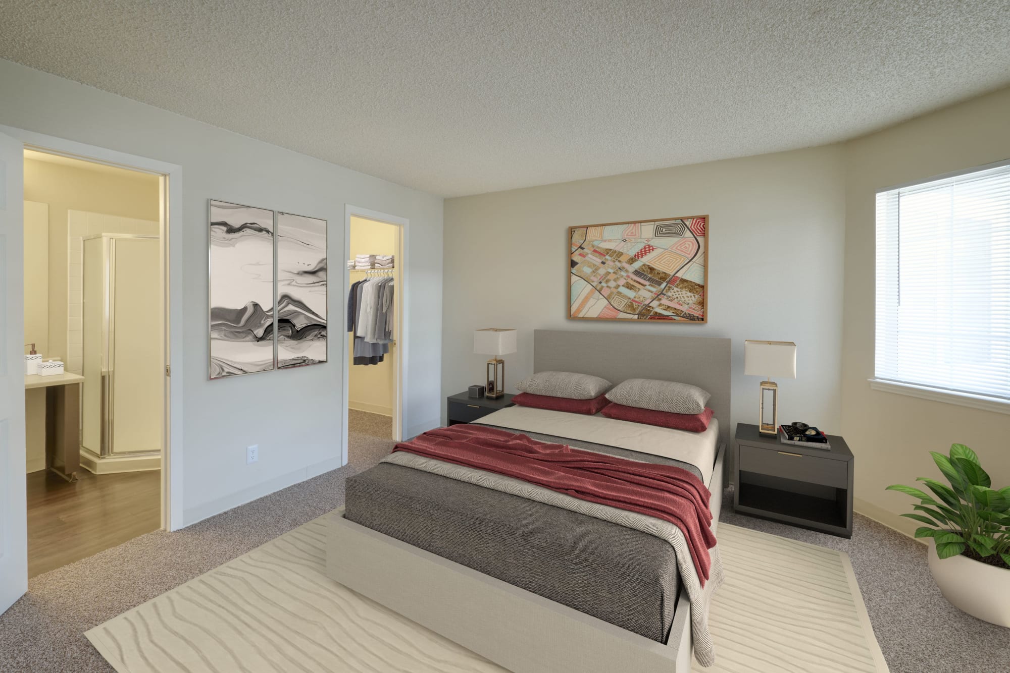 Master Bedroom at Bluesky Landing Apartments in Lakewood, Colorado