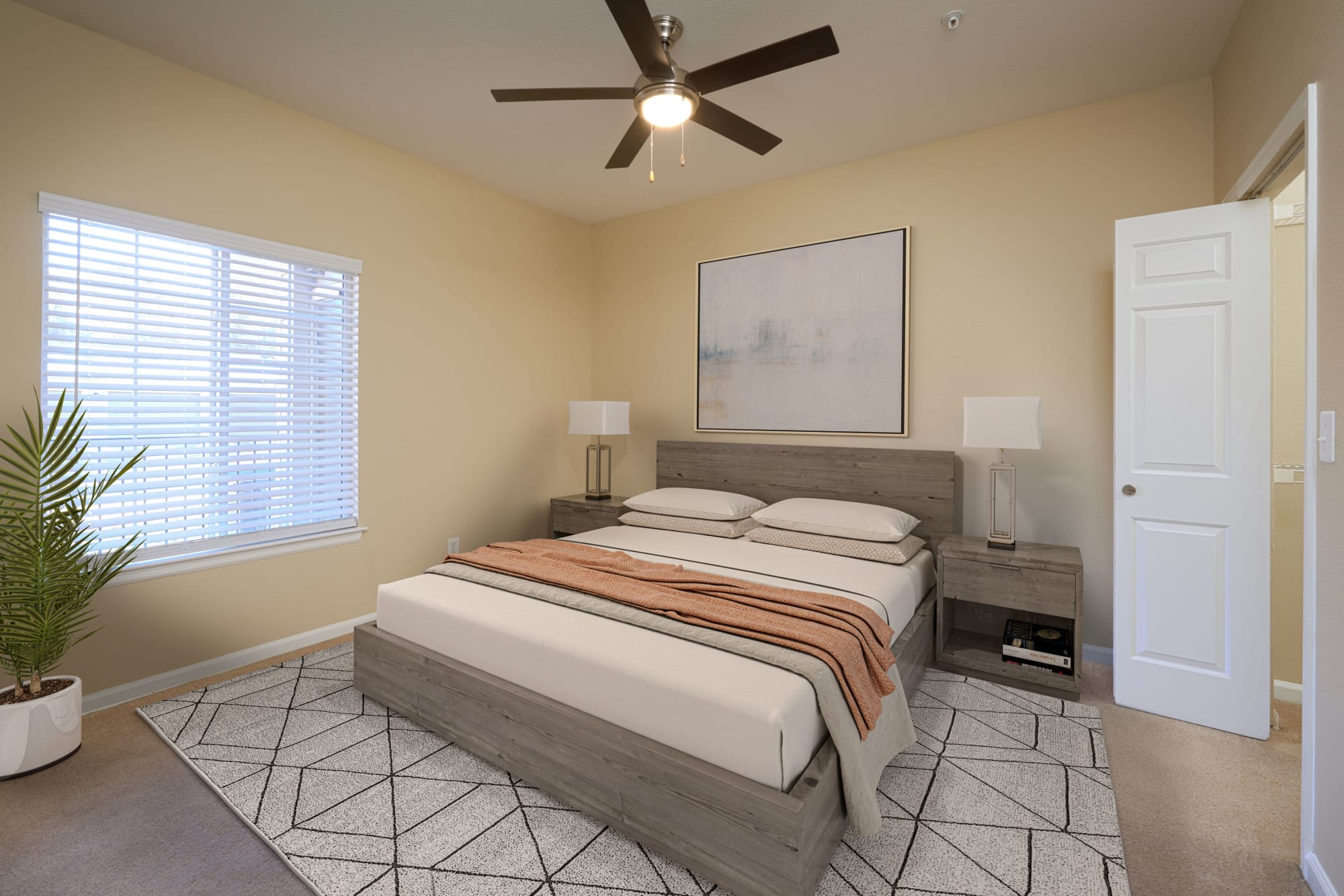 Bedroom at Skyecrest Apartments in Lakewood, Colorado