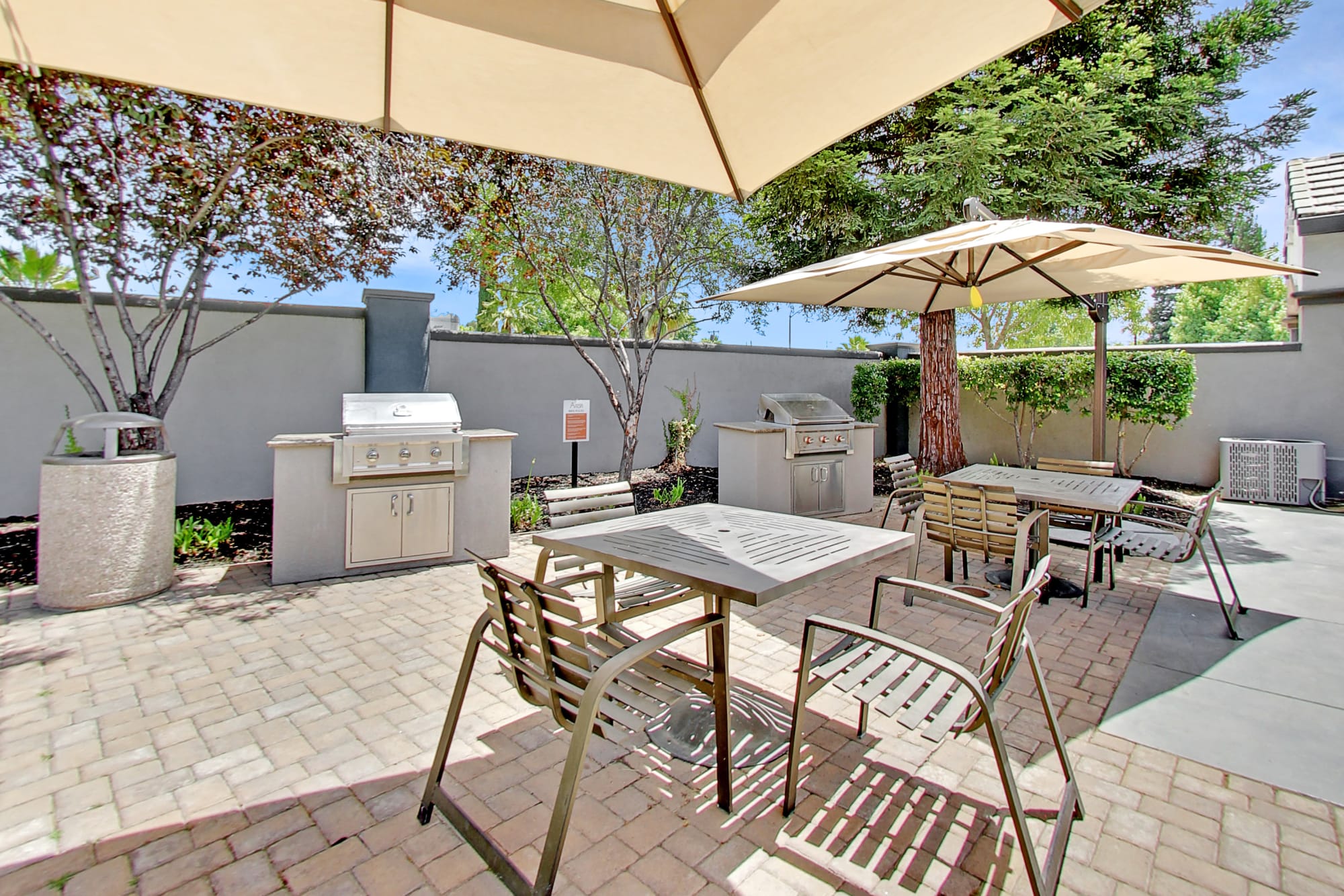Outdoor grilling area at Avion Apartments in Rancho Cordova, California