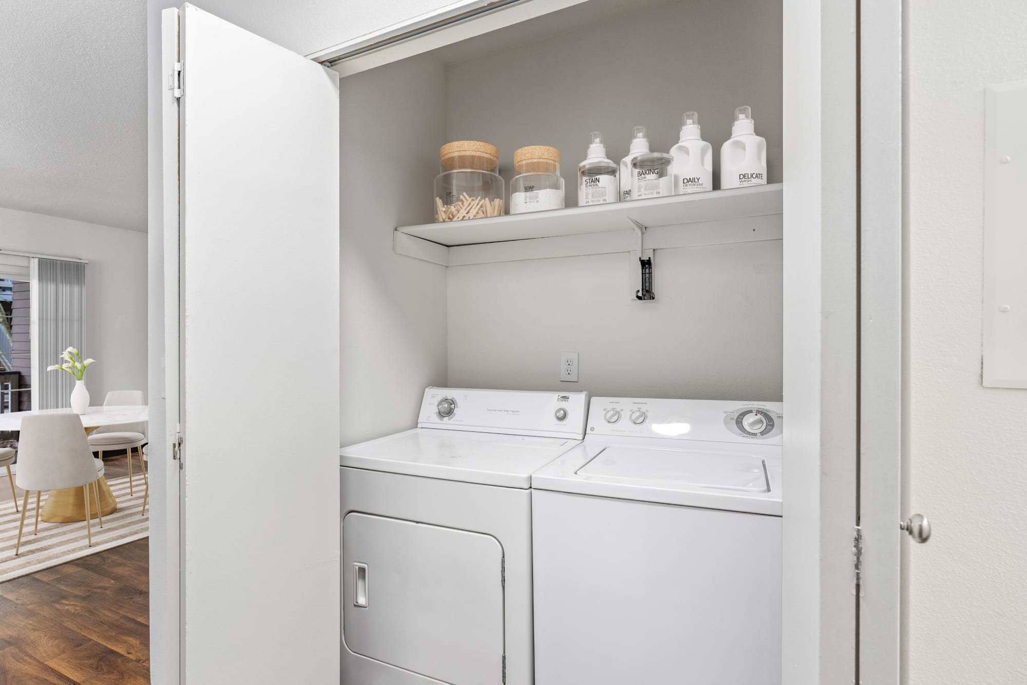 Full-size washer and dryer in units at Autumn Chase Apartments in Vancouver, Washington