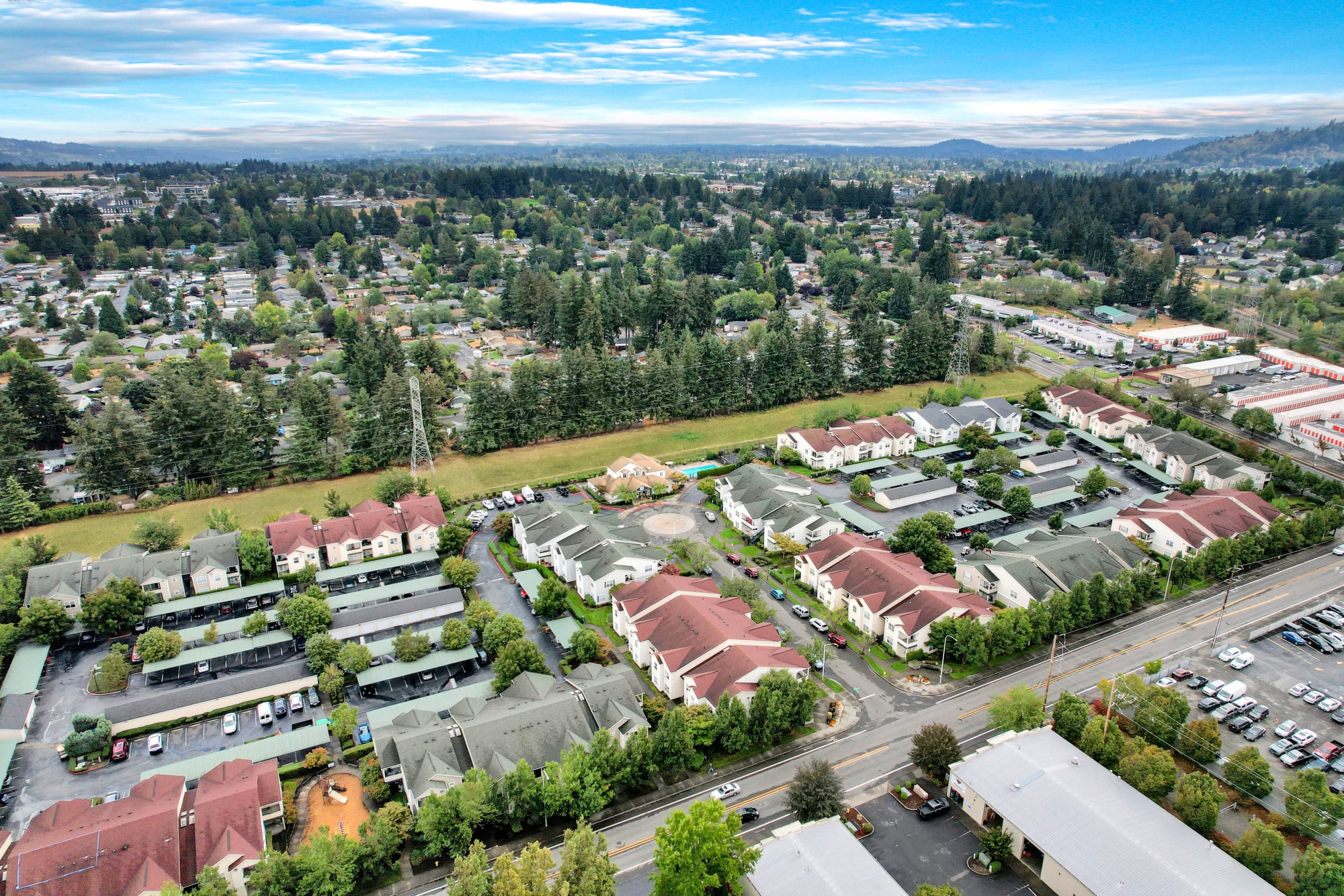 Aerial Property Photo at The Landings at Morrison Apartments in Gresham, Oregon