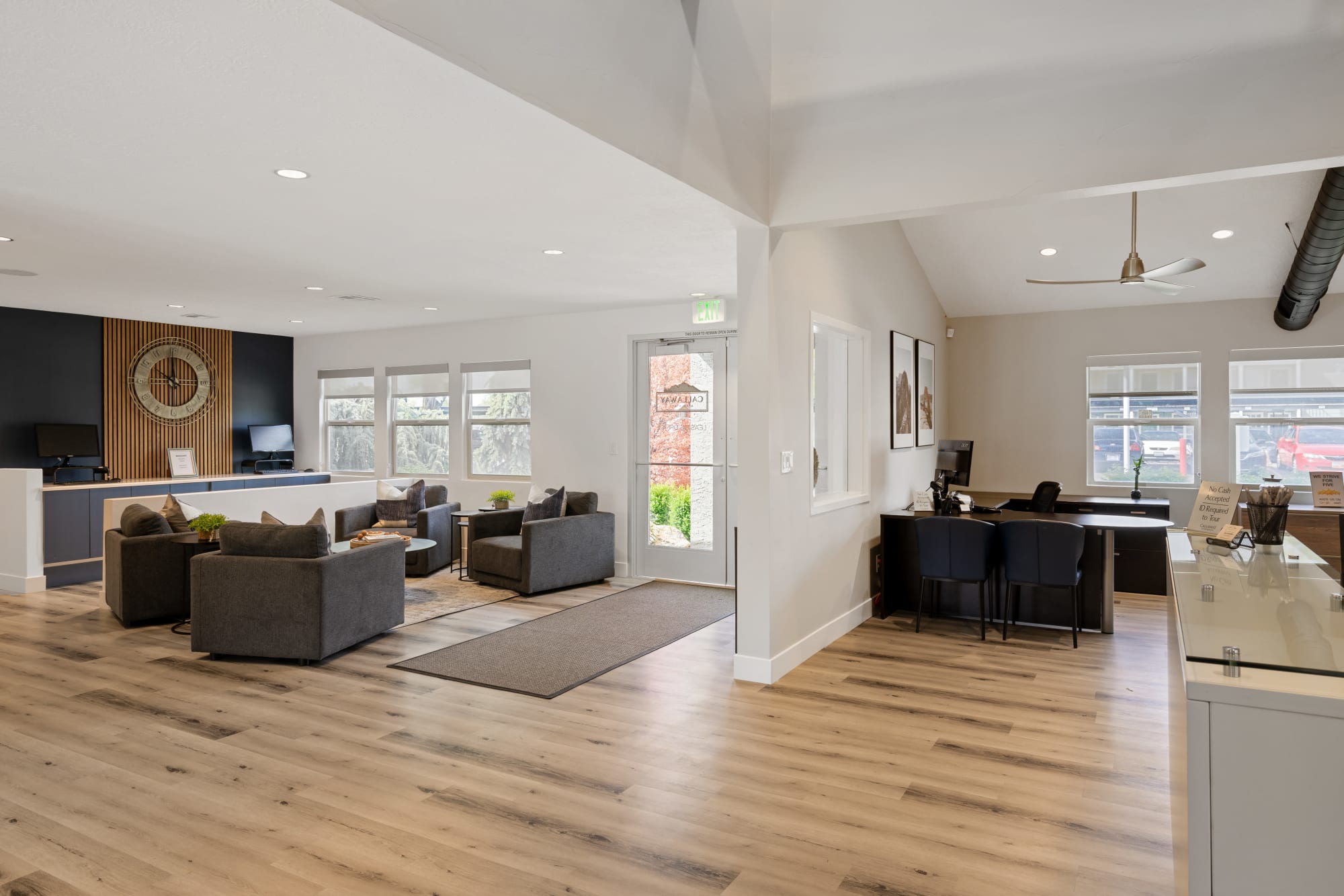 Newly Renovated Clubhouse with Lounge at Callaway Apartments in Taylorsville, Utah