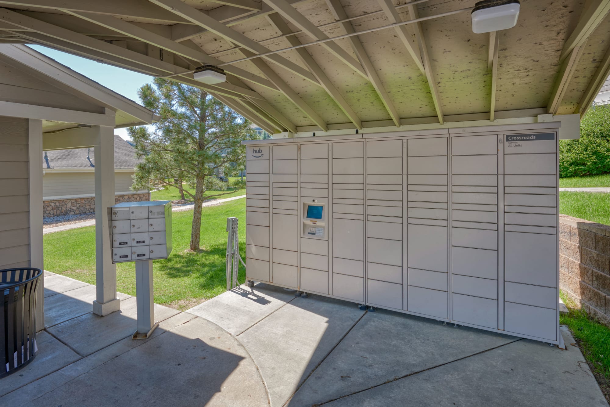 Amazon HUB Lockers at Crossroads at City Center Apartments in Aurora, Colorado