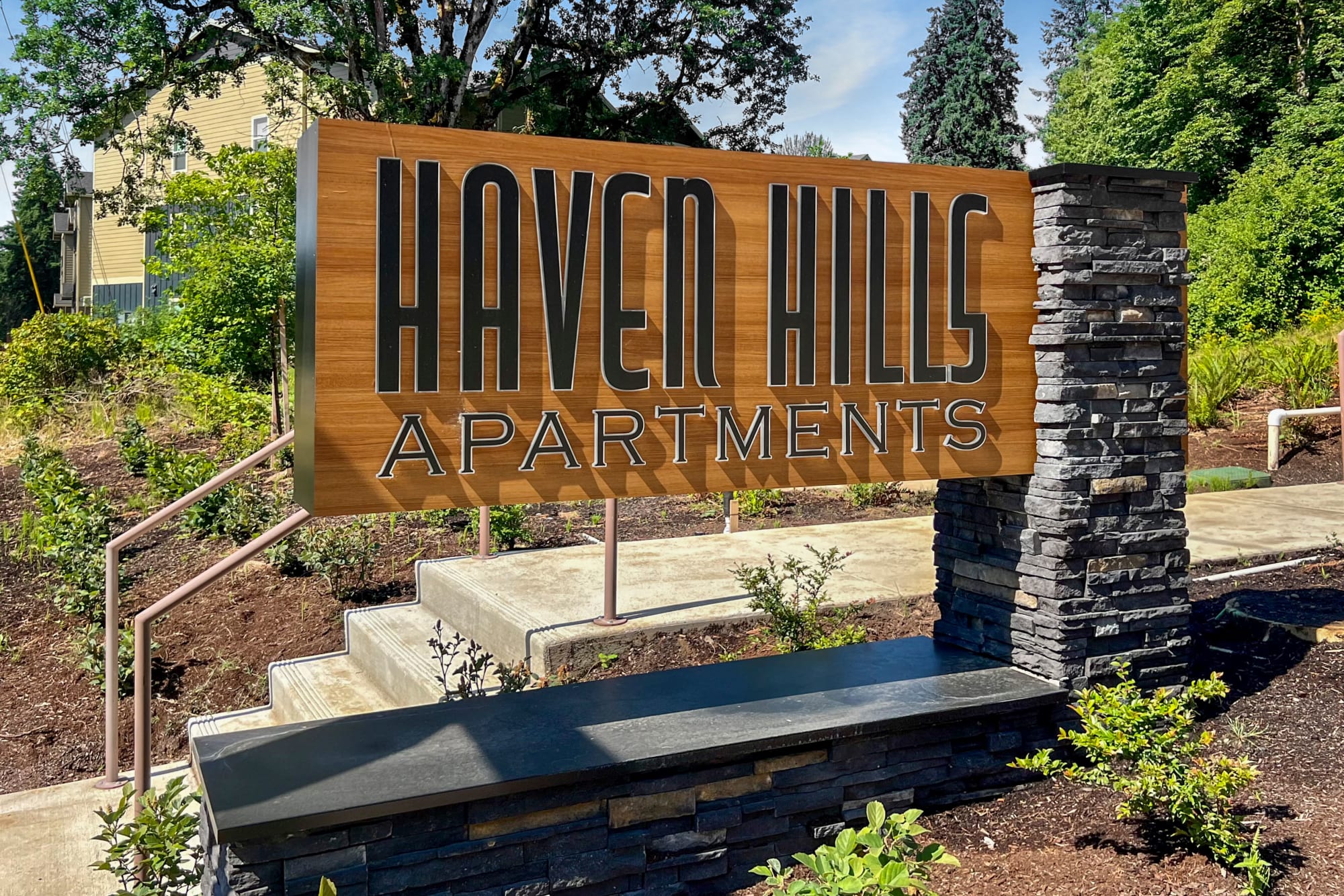 Monument Sign View at Haven Hills in Vancouver, Washington
