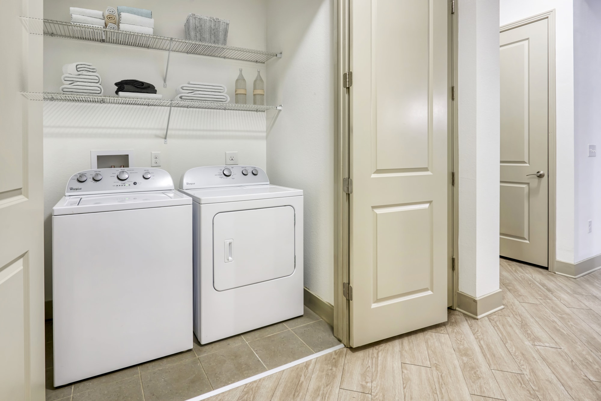 Washer and Dryer in unit at Helios in Englewood, Colorado