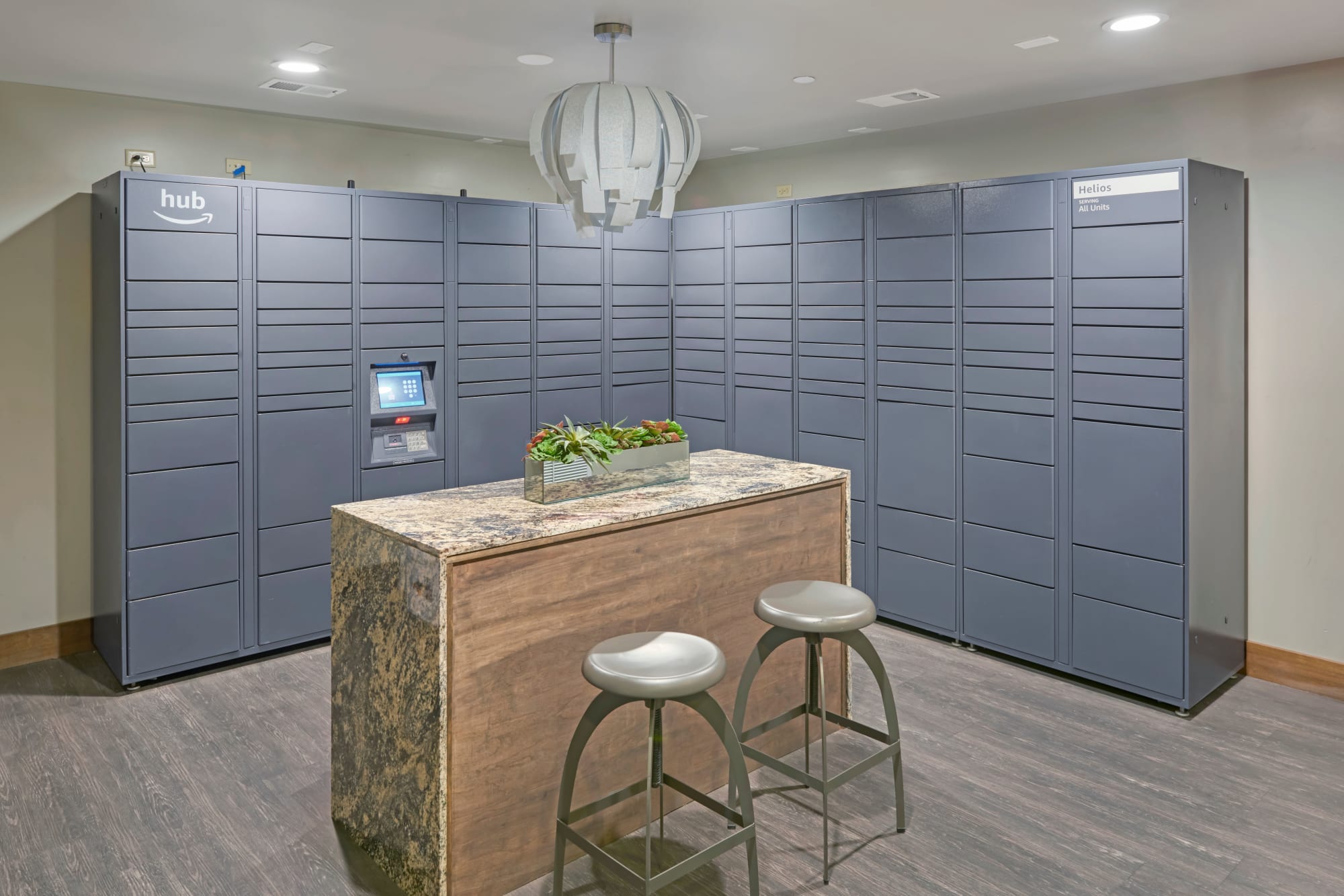 24-Hour Package Lockers with Amazon HUB at Helios in Englewood, Colorado