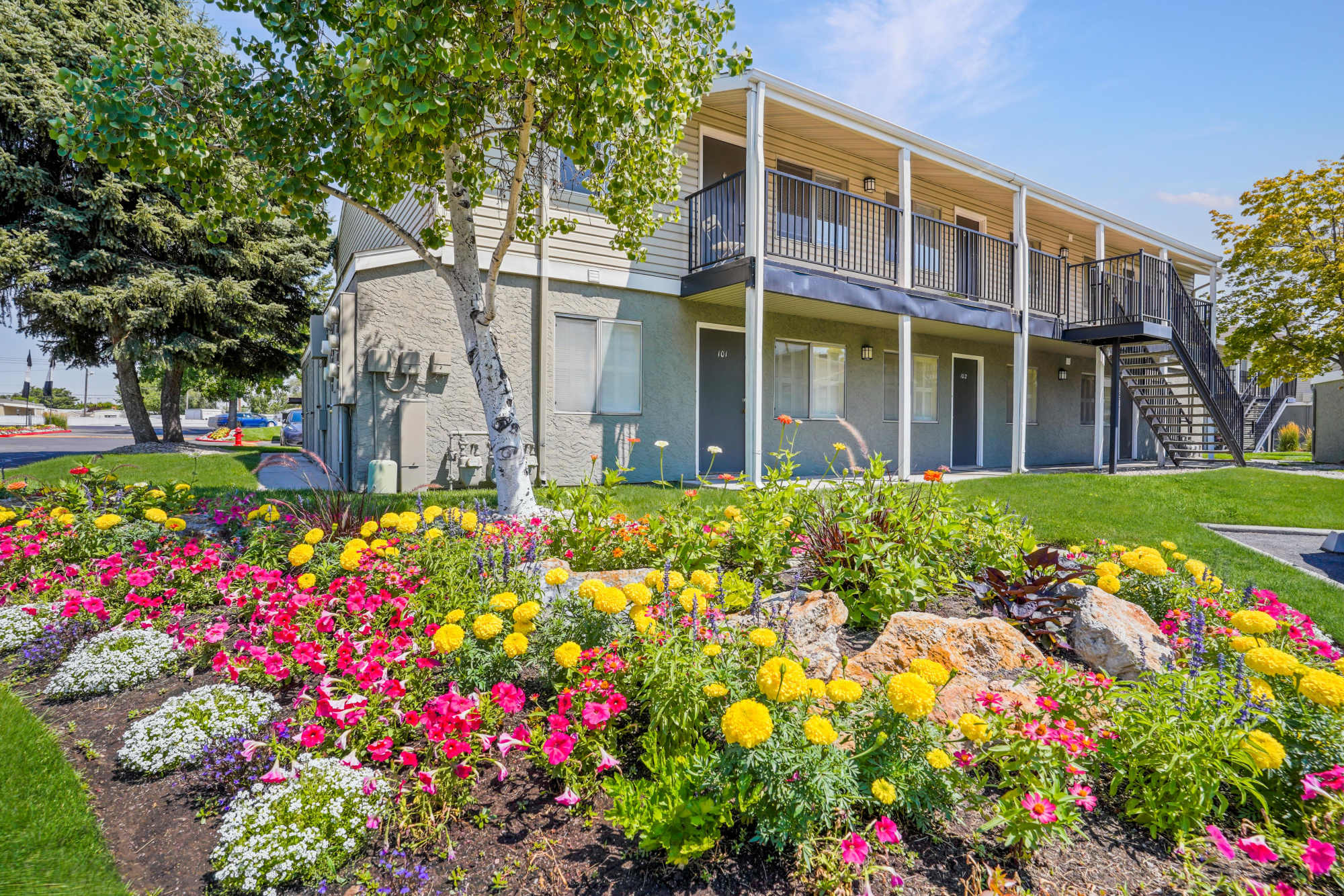 Exterior Building at Callaway Apartments in Taylorsville, Utah