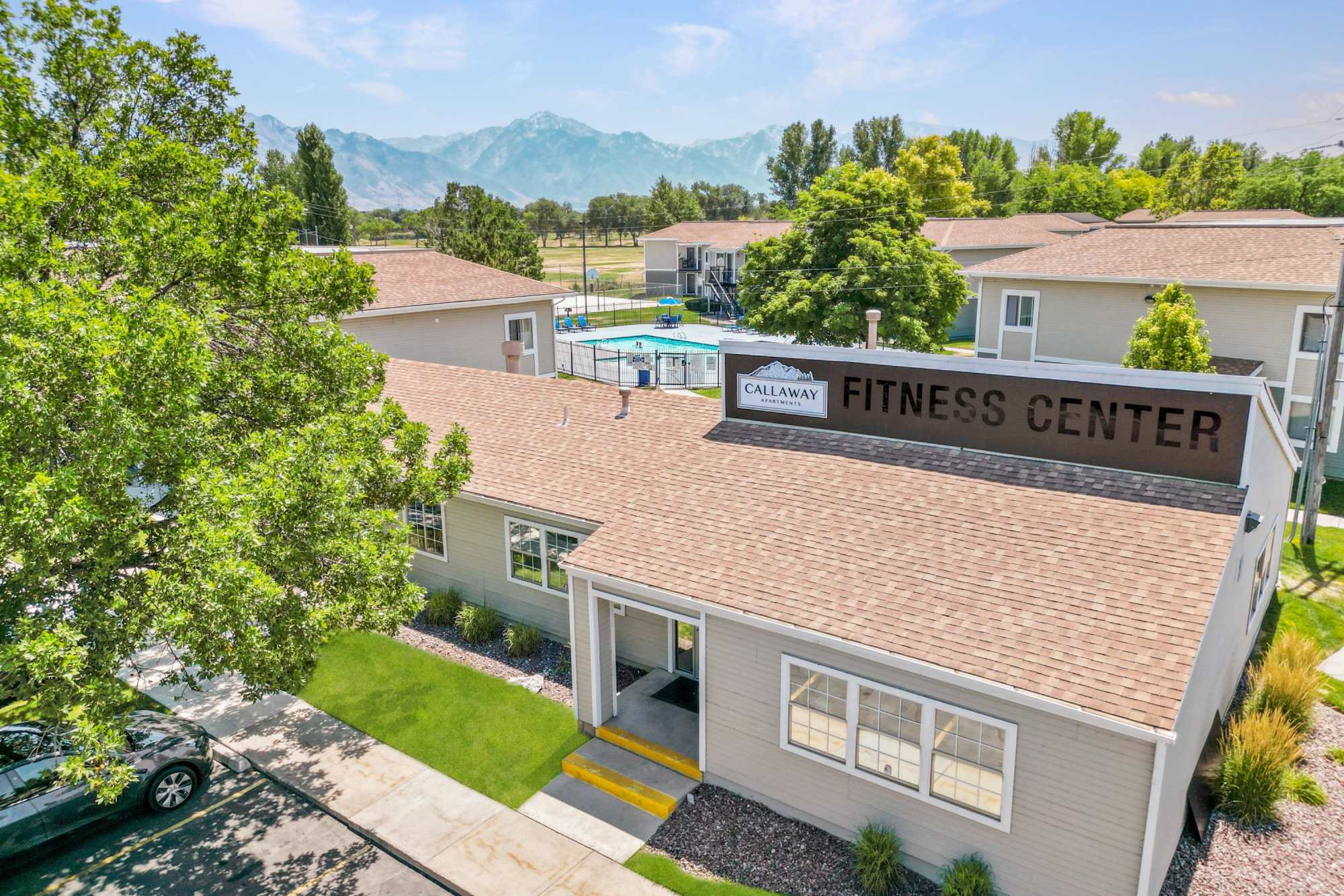 Exterior Leasing Office at Callaway Apartments in Taylorsville, Utah