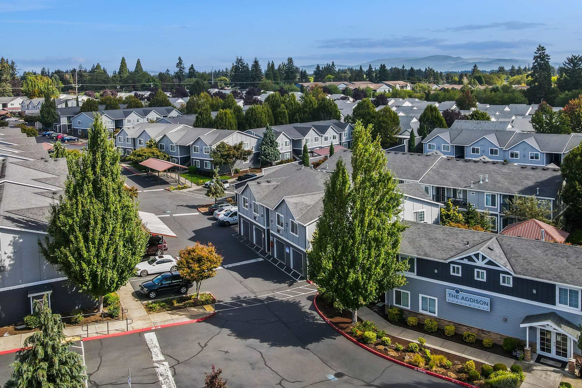 Aerial of Property at The Addison Apartments in Vancouver, Washington