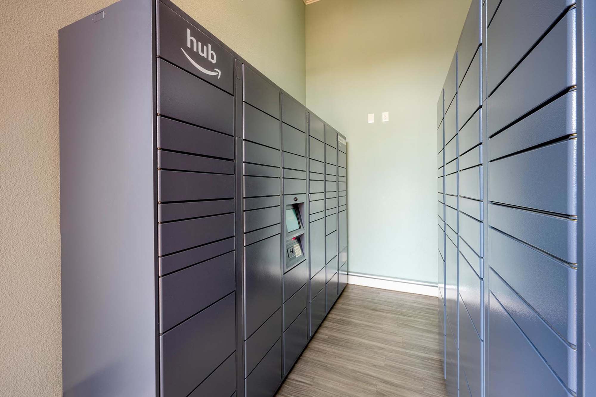 24-hour package lockers at Skyecrest Apartments in Lakewood, Colorado