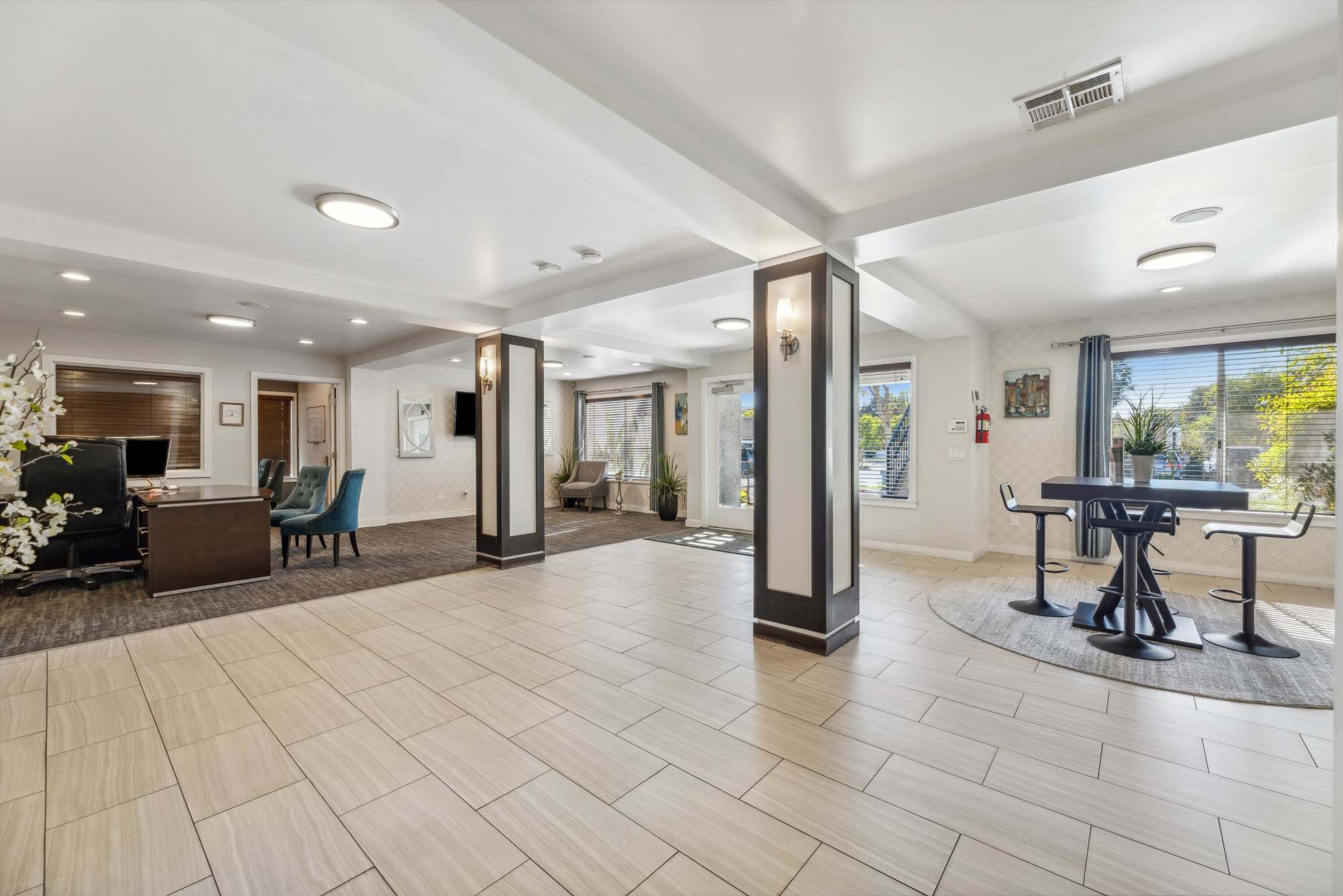 Interior Leasing Office at Portofino Townhomes in Wilmington, California