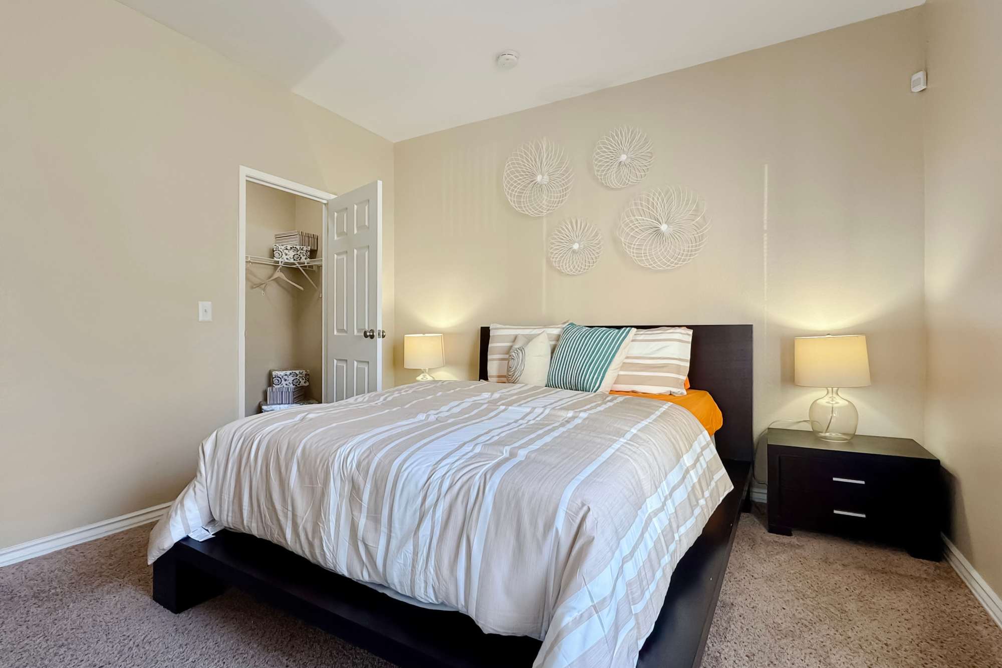 Spacious Model Bedroom at Sierra Del Oro Apartments in Corona, CA