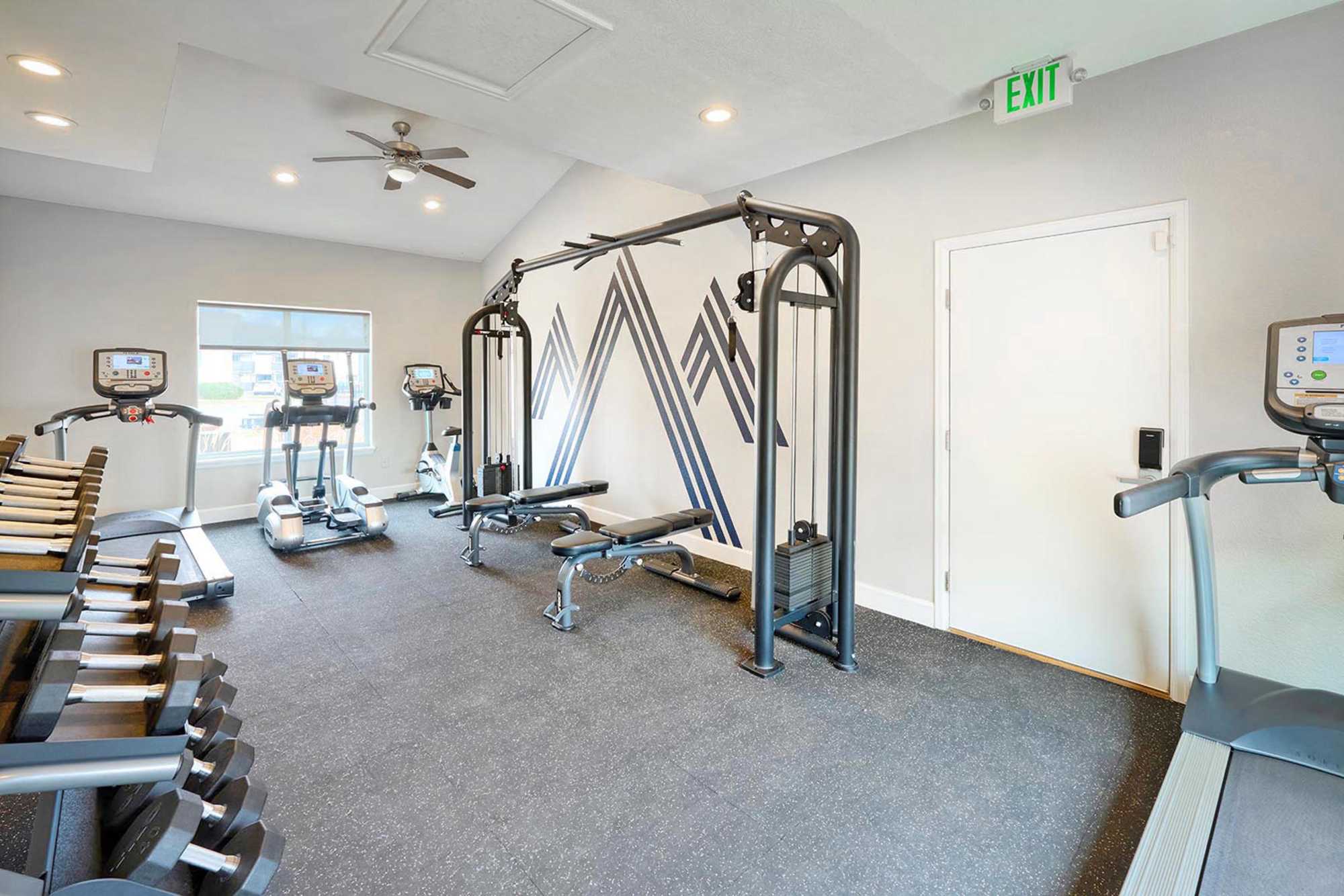 Fitness center at Ascent at Havana in Denver, Colorado