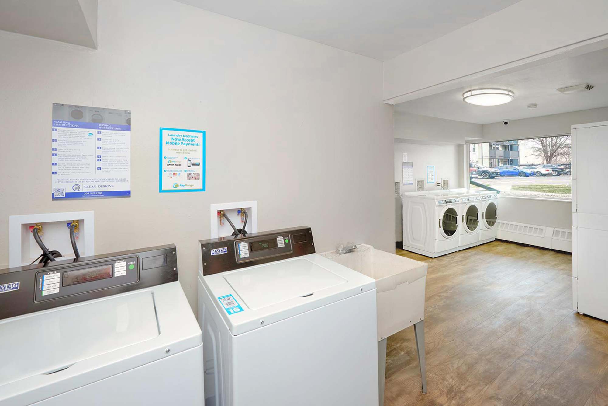 Laundry room area at Ascent at Havana in Denver, Colorado