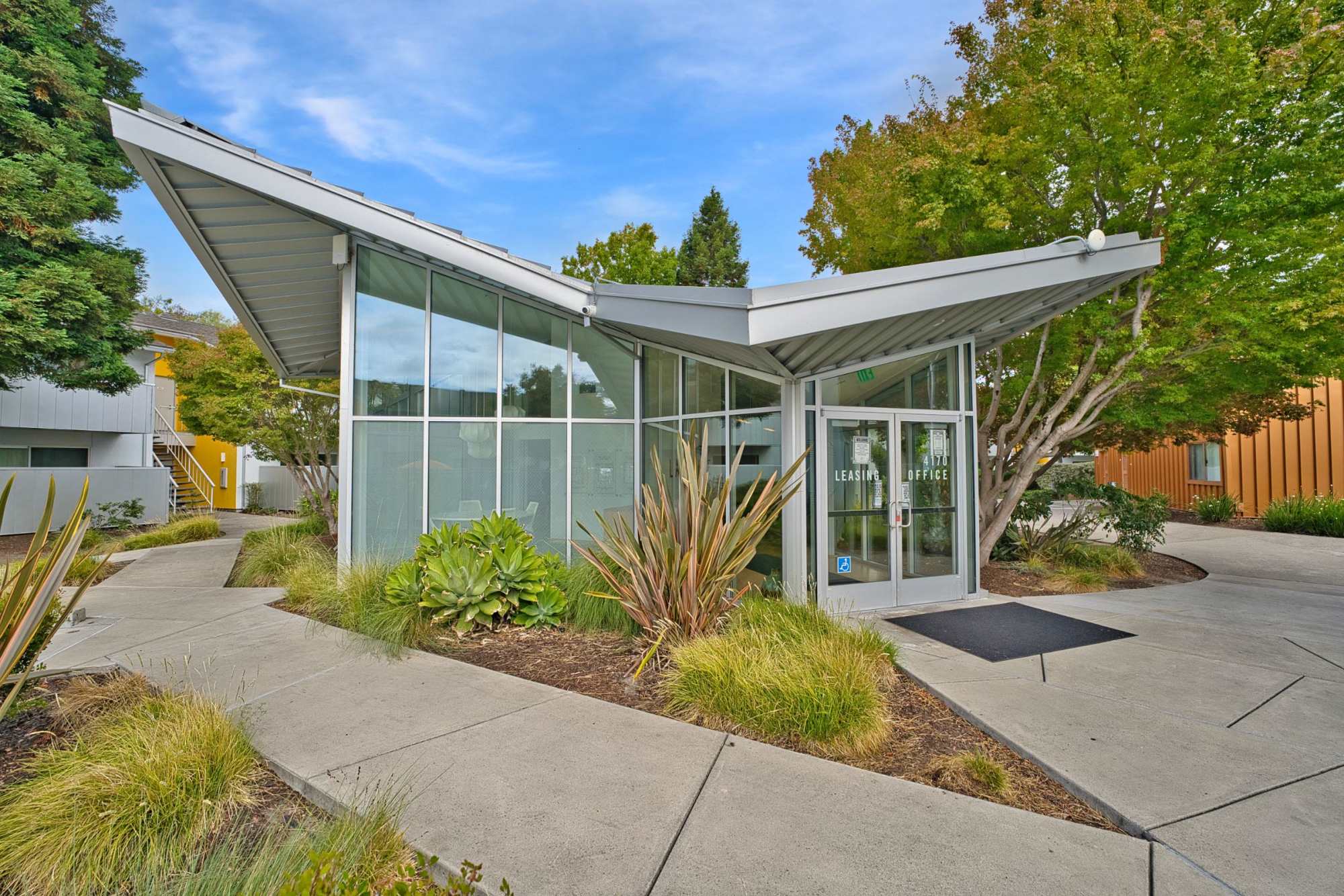 Leasing office at Lakeside Village in San Leandro, California