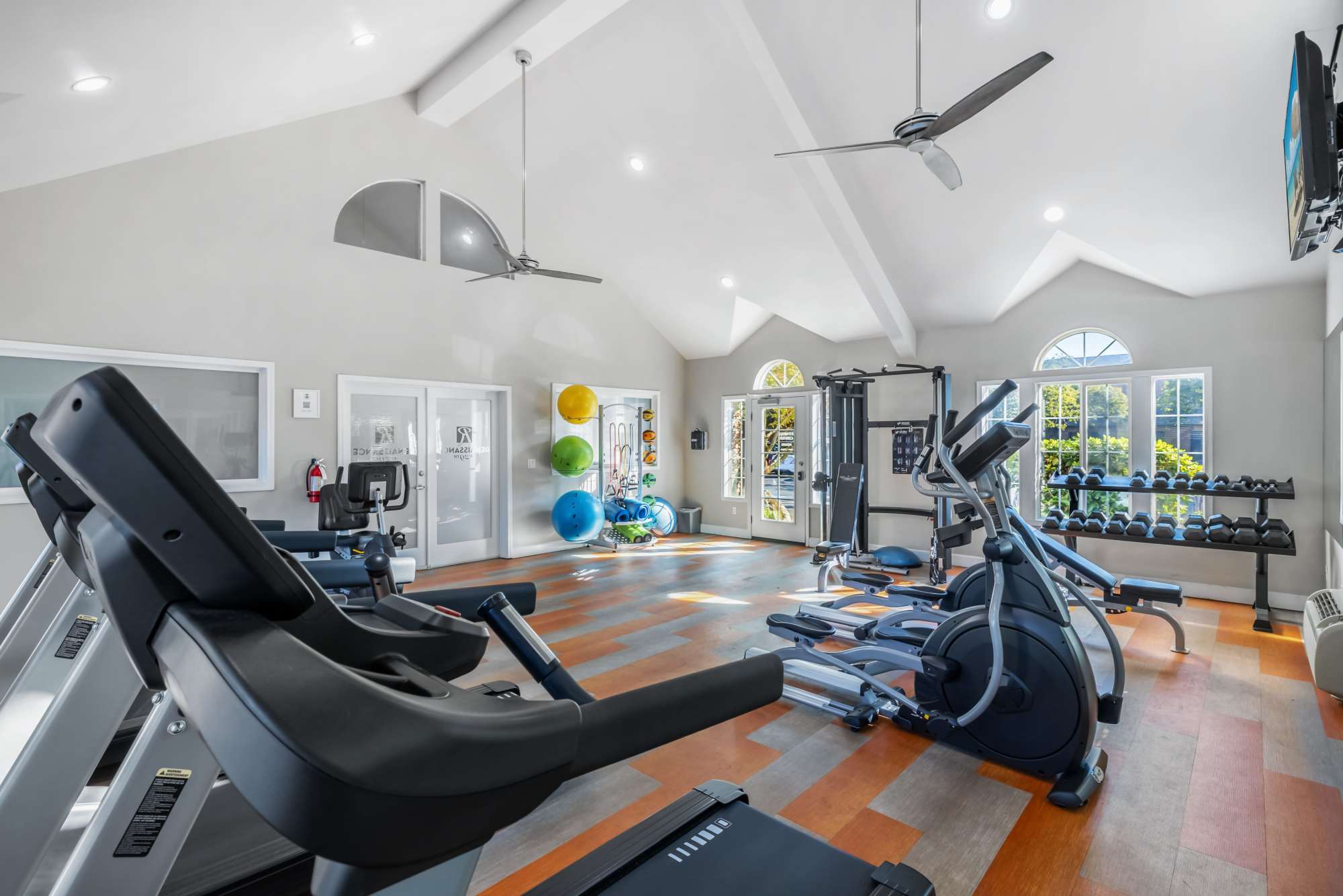 Community fitness center at Renaissance at 29th Apartments in Vancouver,Washington