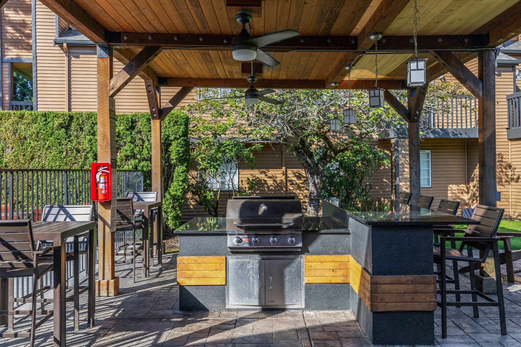 BBQ station for the community at Renaissance at 29th Apartments in Vancouver,Washington