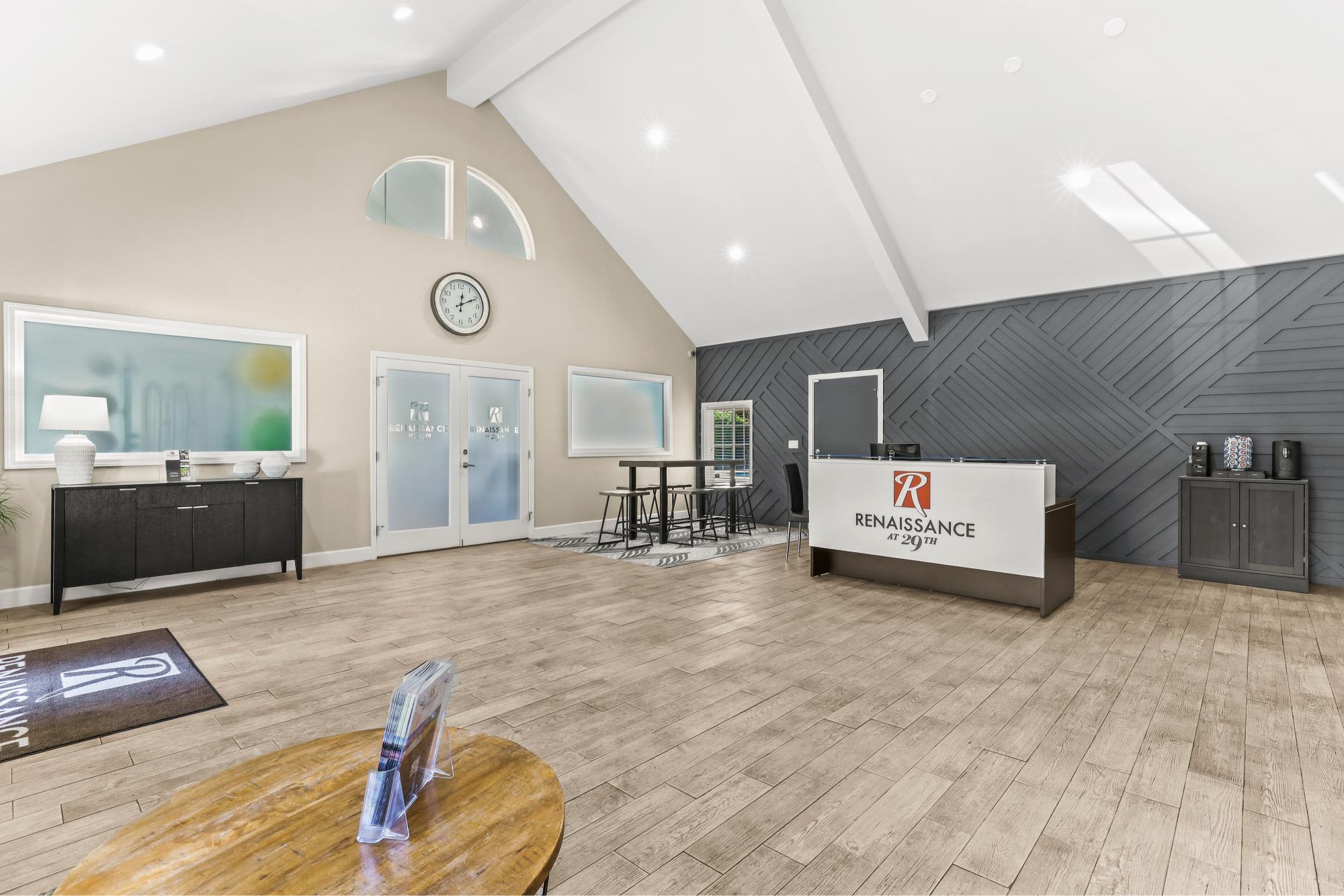 Lobby at Renaissance at 29th Apartments in Vancouver, Washington