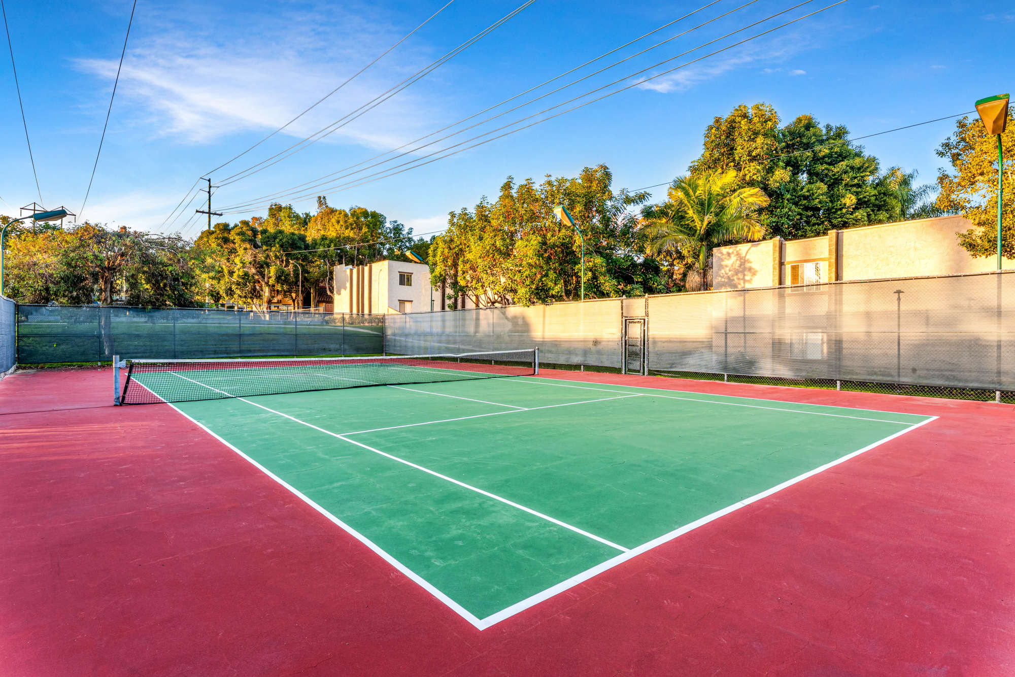 Tennis court at Shadow Ridge Apartments in Oceanside, California