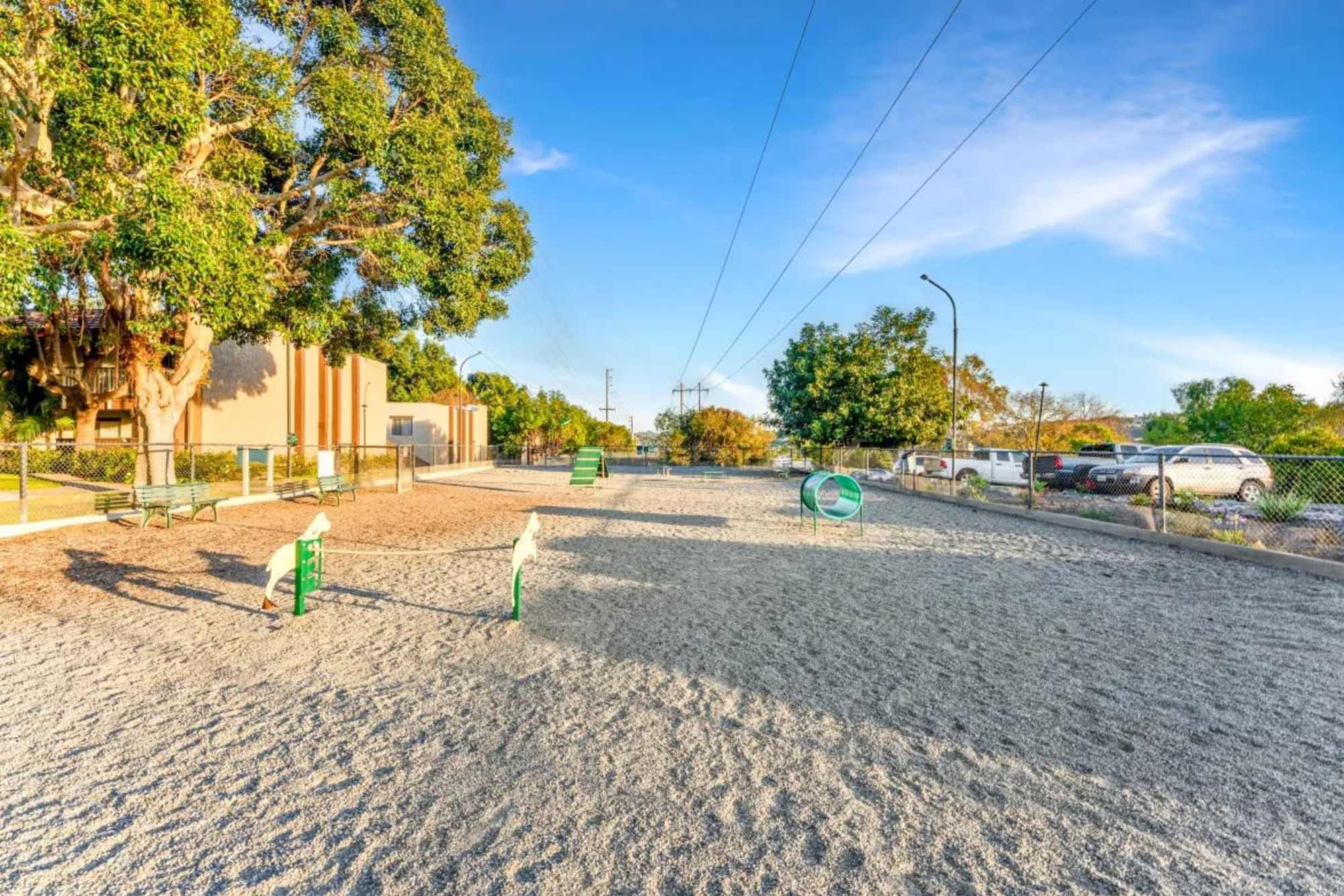 Dog park at Shadow Ridge Apartments in Oceanside, California