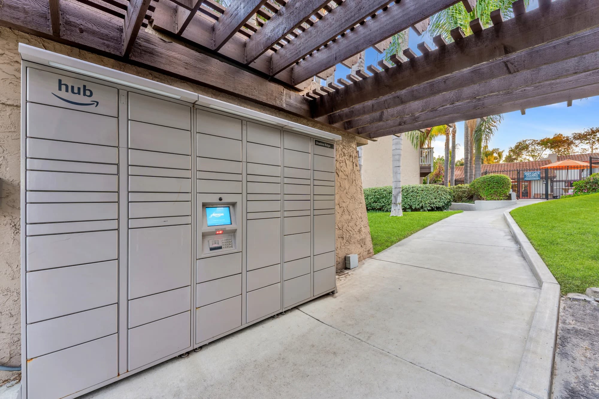 Package area at Shadow Ridge Apartments in Oceanside, California 