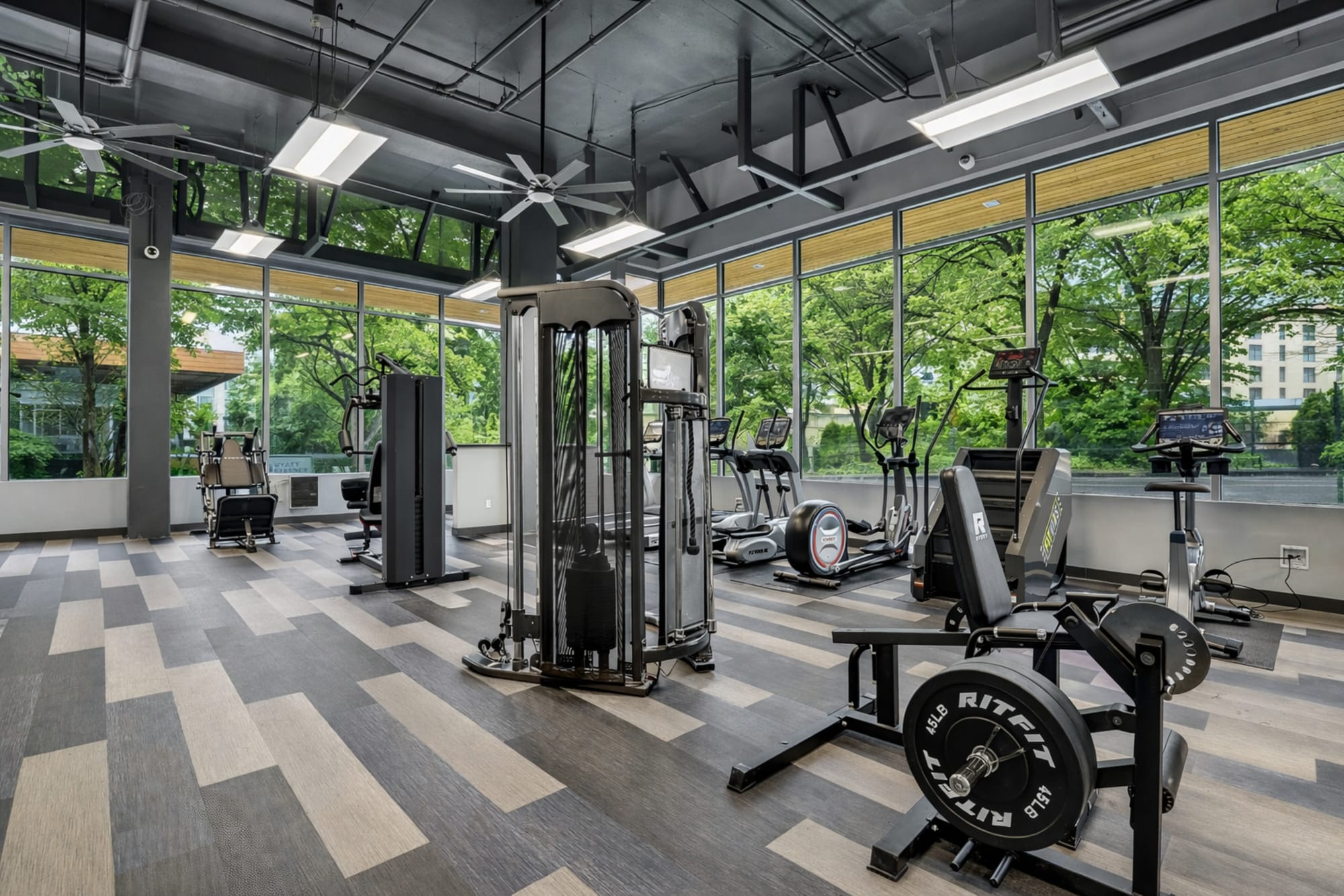 State-of-the-art fitness center at The Union in Portland. OR