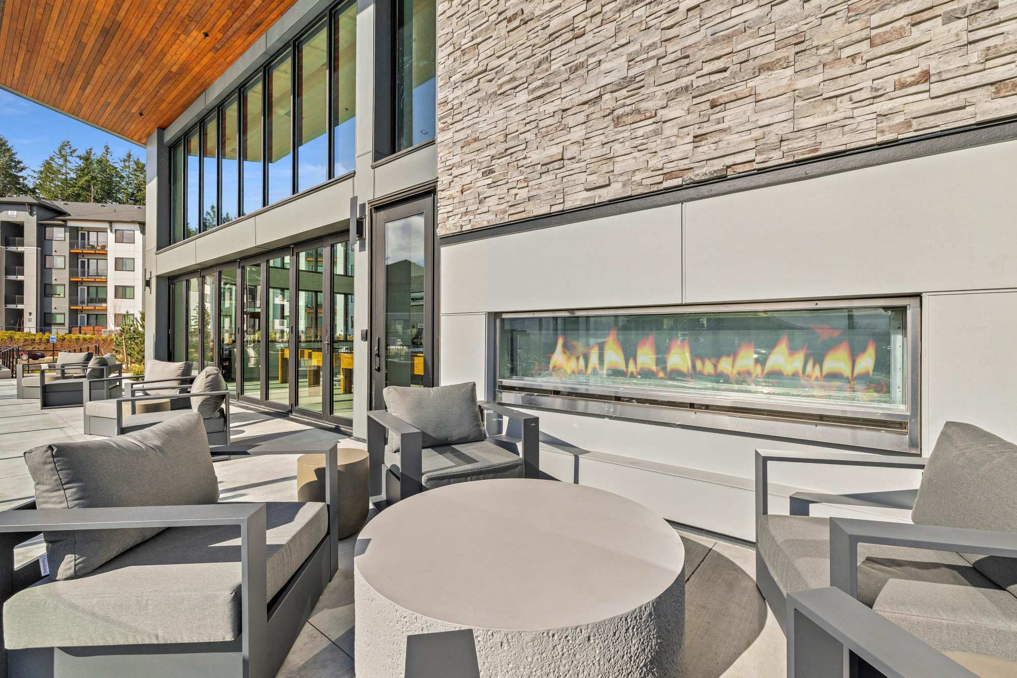 Poolside Fire Pit Lounge at The Highlands at Silverdale in Silverdale, Washington