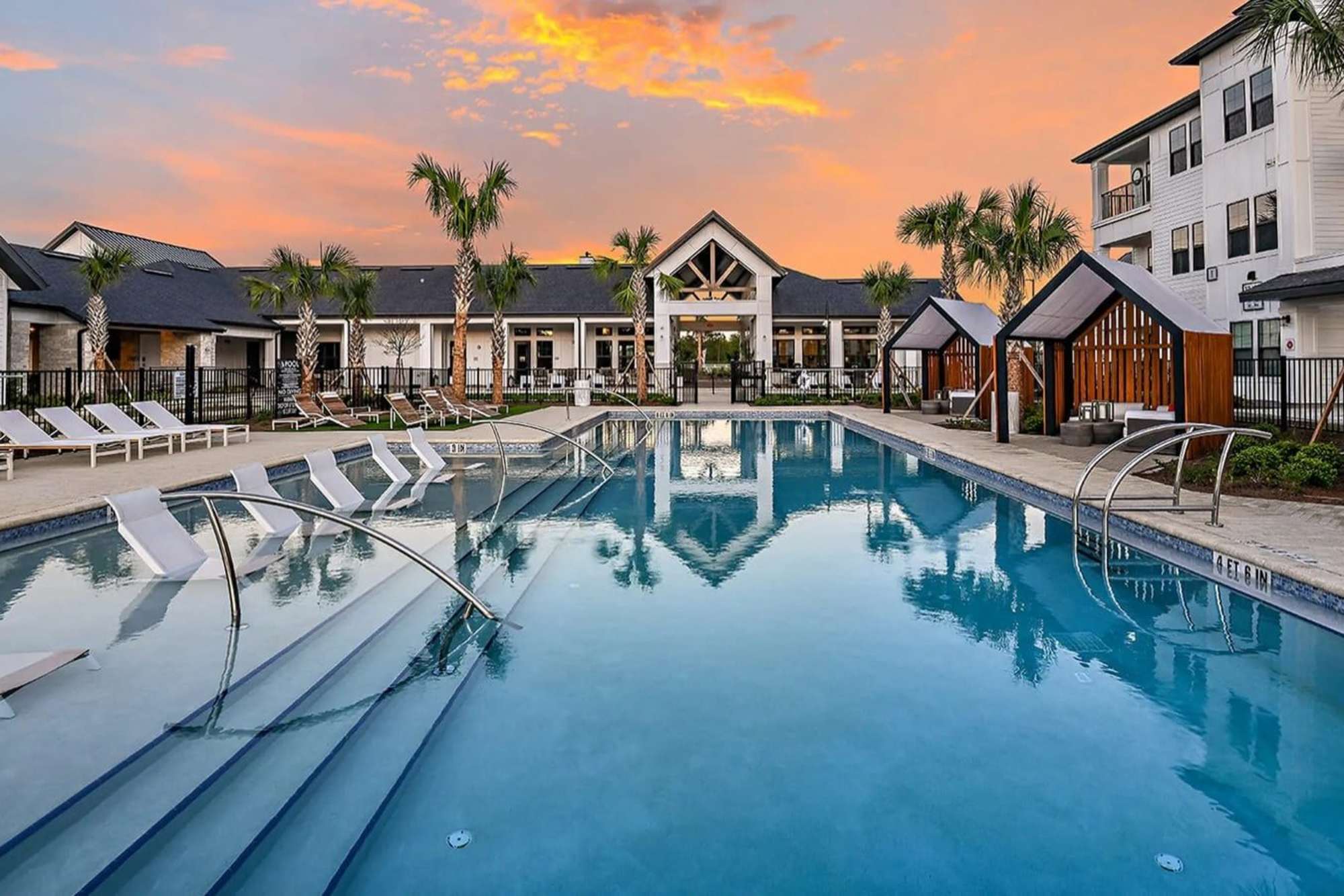 Resort style large pool at Wildgrass in Riverview, Florida