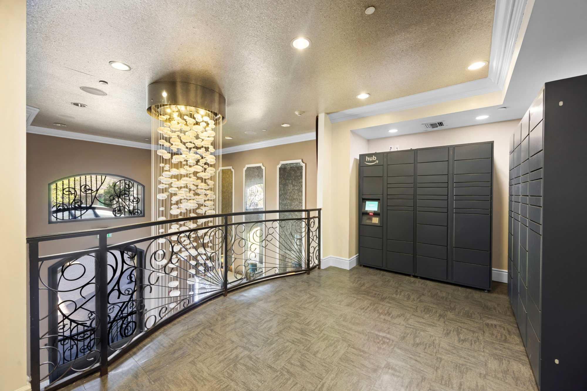 Package Lockers at La Belle at Hollywood Tower in Los Angeles, California