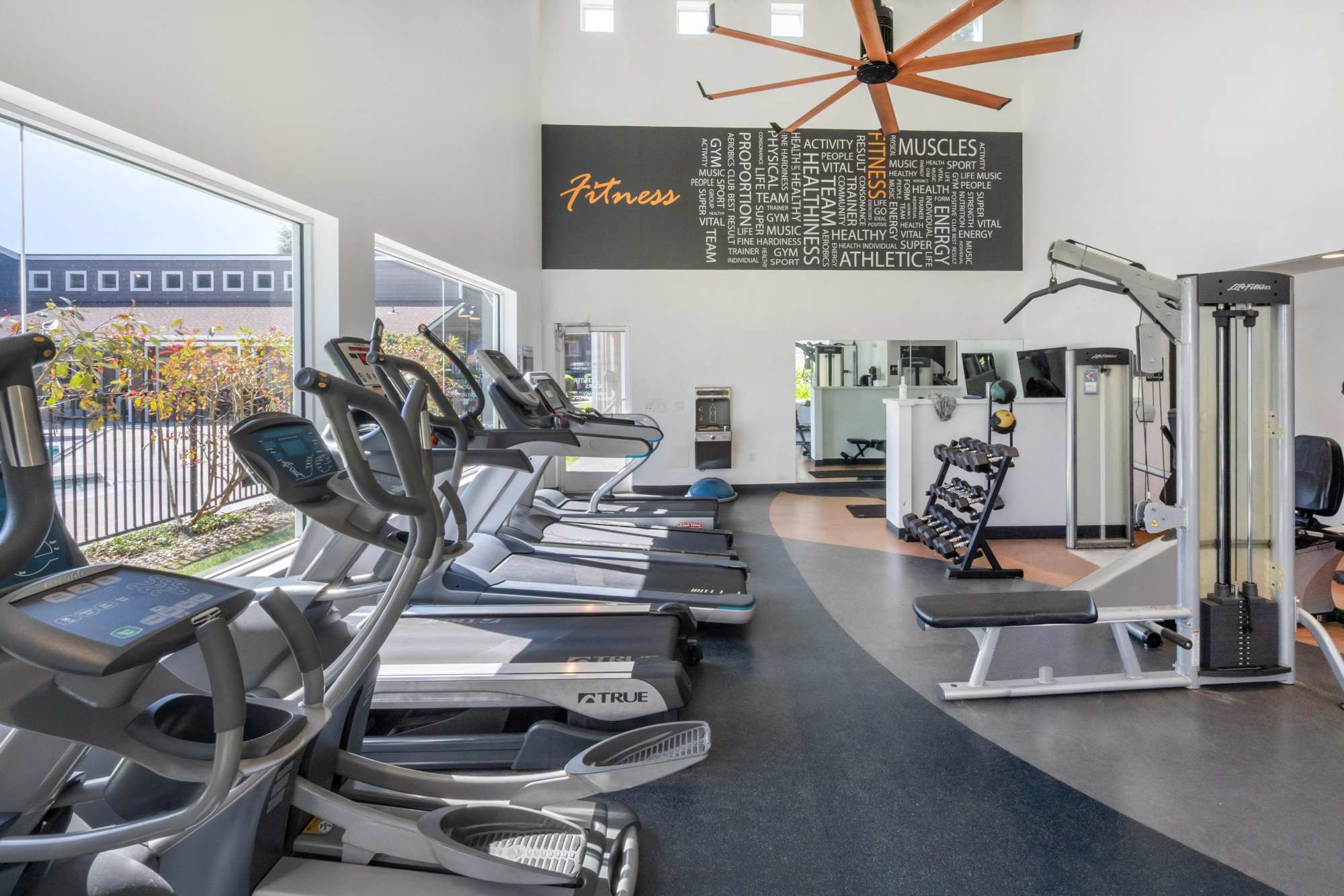 Full-Equipped Fitness Center with Cardio Machines at Serramonte Ridge Apartment Homes in Daly City, California