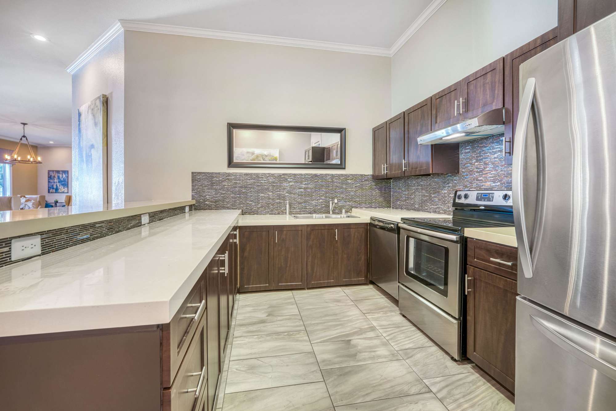 Community Kitchen in Clubhouse at Hawthorn Village Apartments in Napa, California