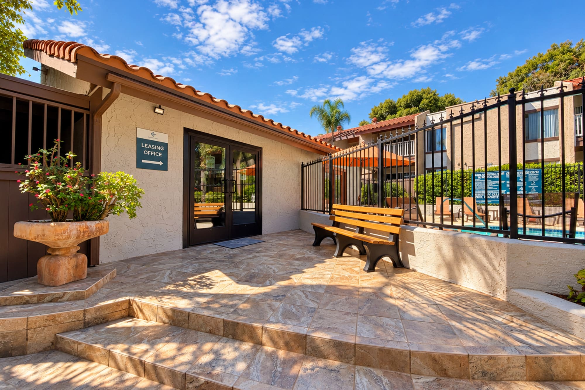 Leasing office at Shadow Ridge Apartments in Oceanside, California