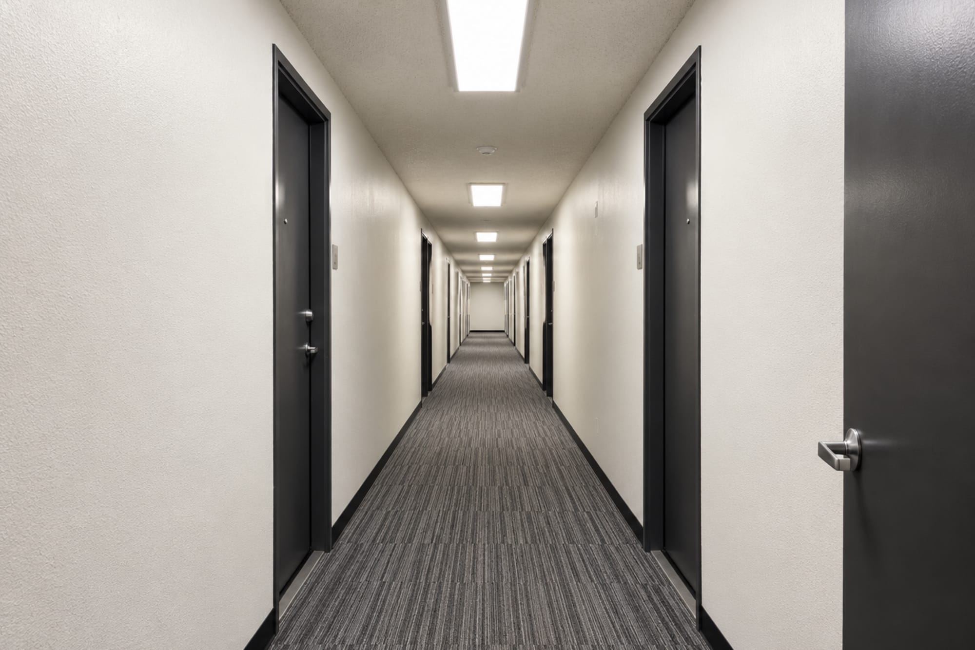 Hallway View at Karbon Apartments in Newcastle, Washington