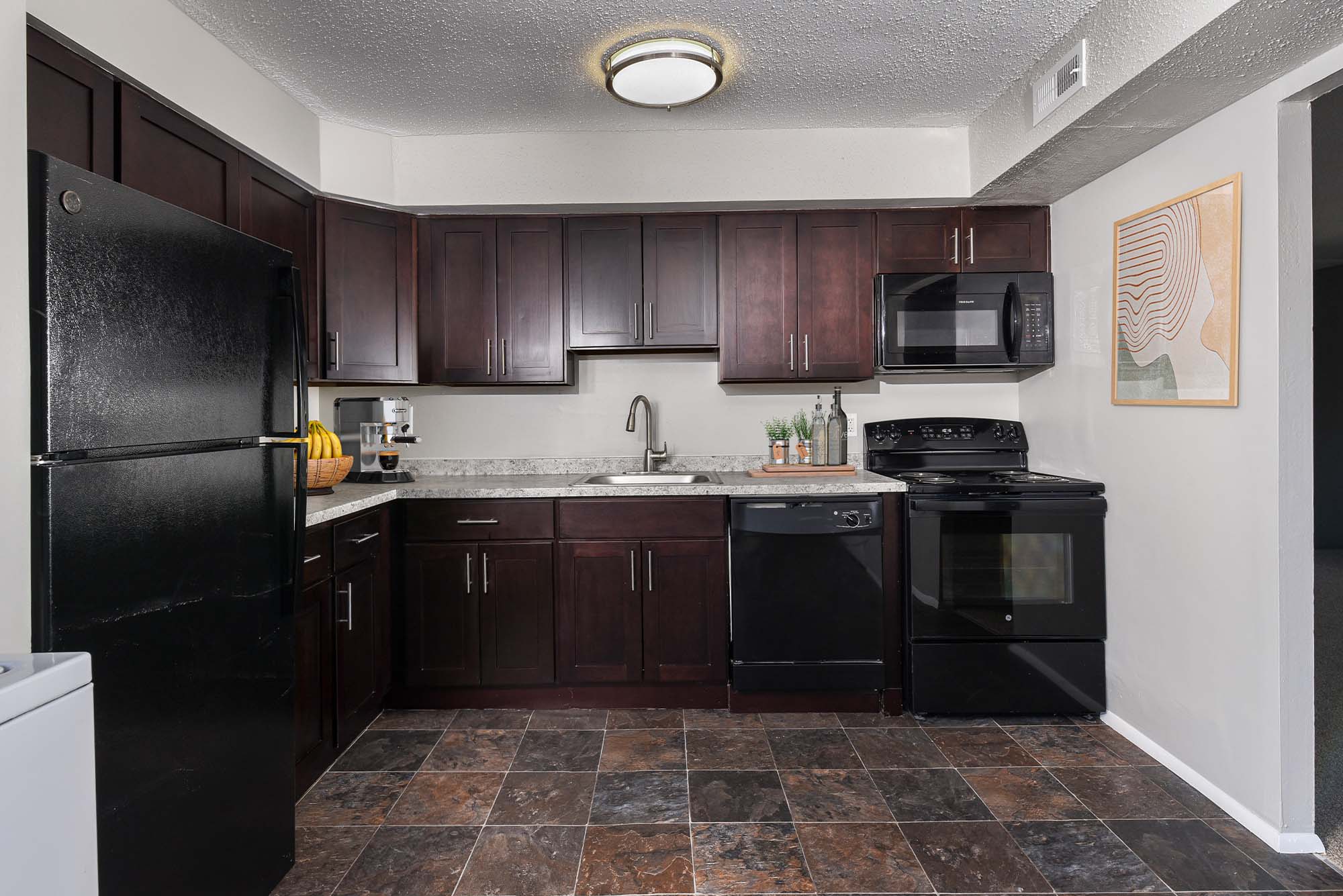 Updated kitchens at The Commons in Bensalem, Pennsylvania