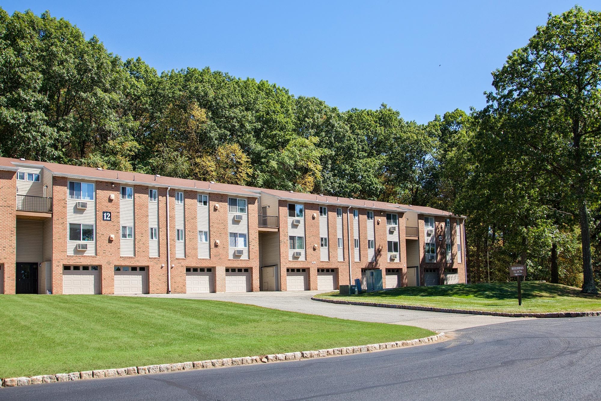 Parking garages at Overlook at Flanders, Flanders, New Jersey