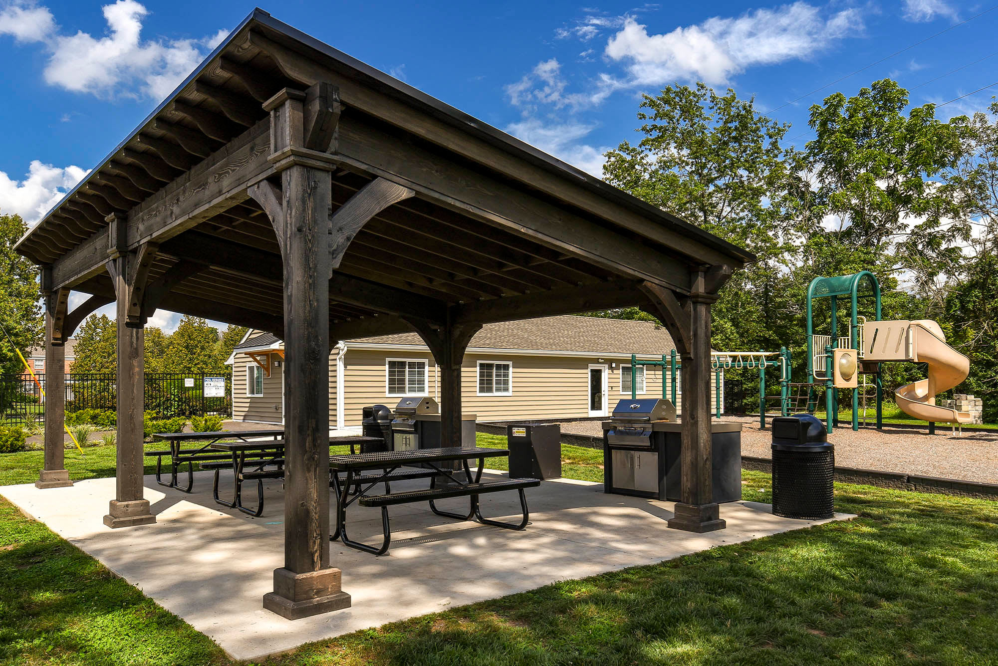 pavilion and grill at Parc at West Point in North Wales, Pennsylvania