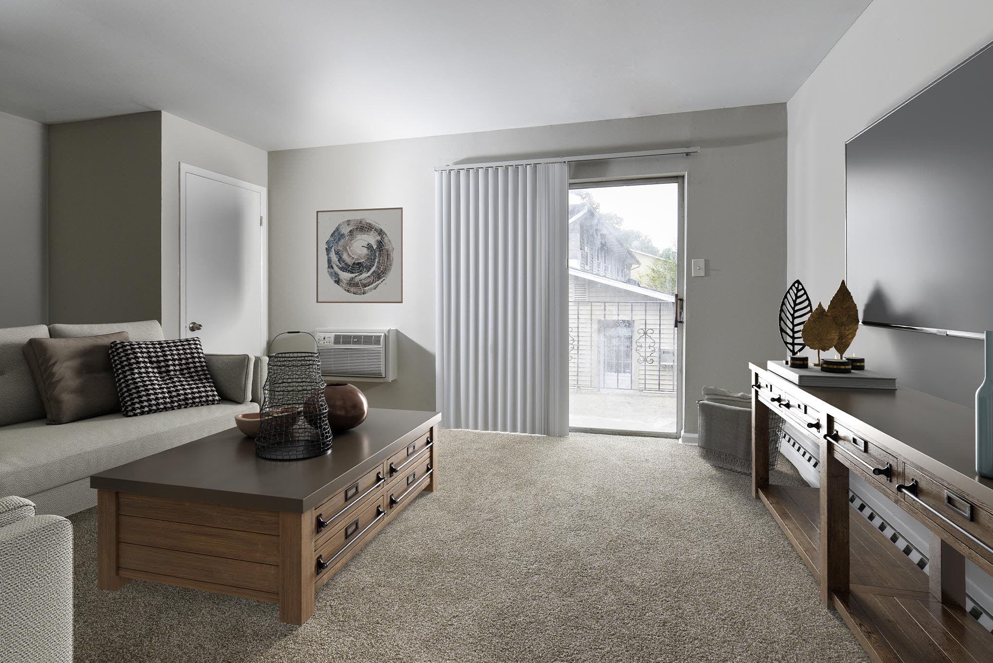 STAGED LIVING ROOM at Lehigh Square, Allentown, Pennsylvania