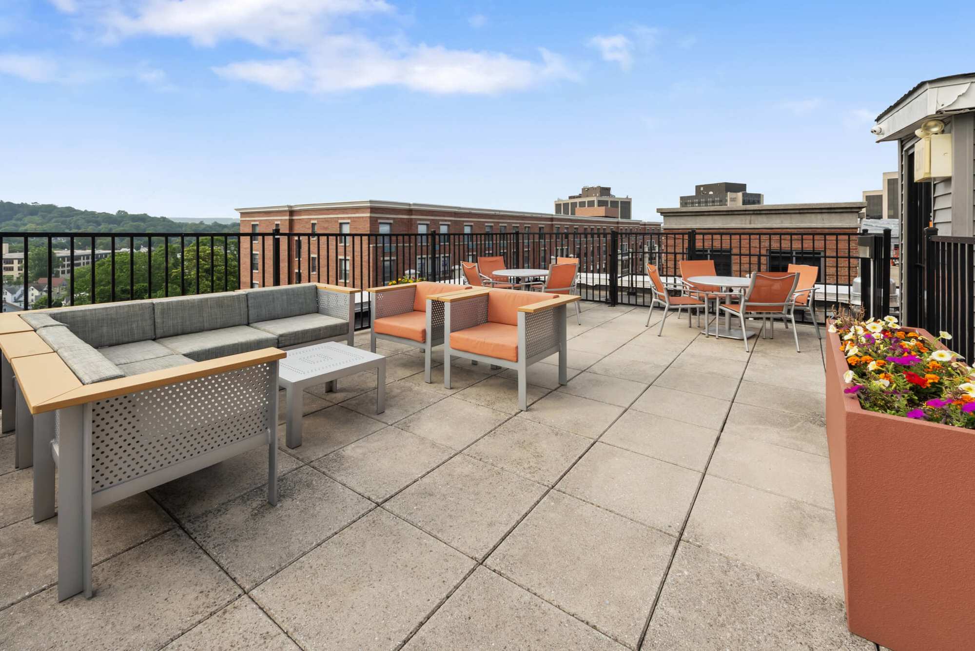 rooftop at The Monroe in Morristown, New Jersey