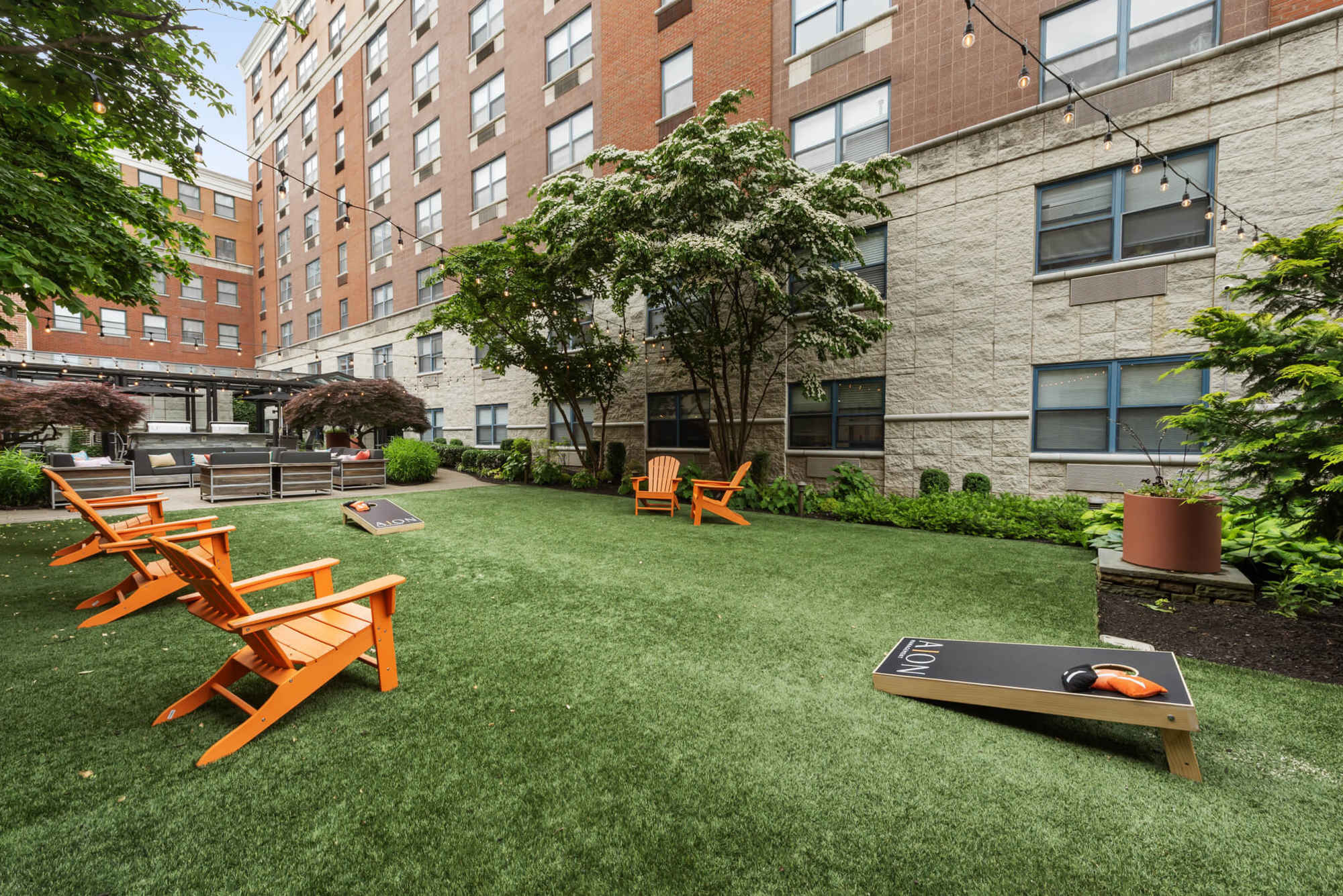 Cornhole at The Monroe in Morristown, New Jersey