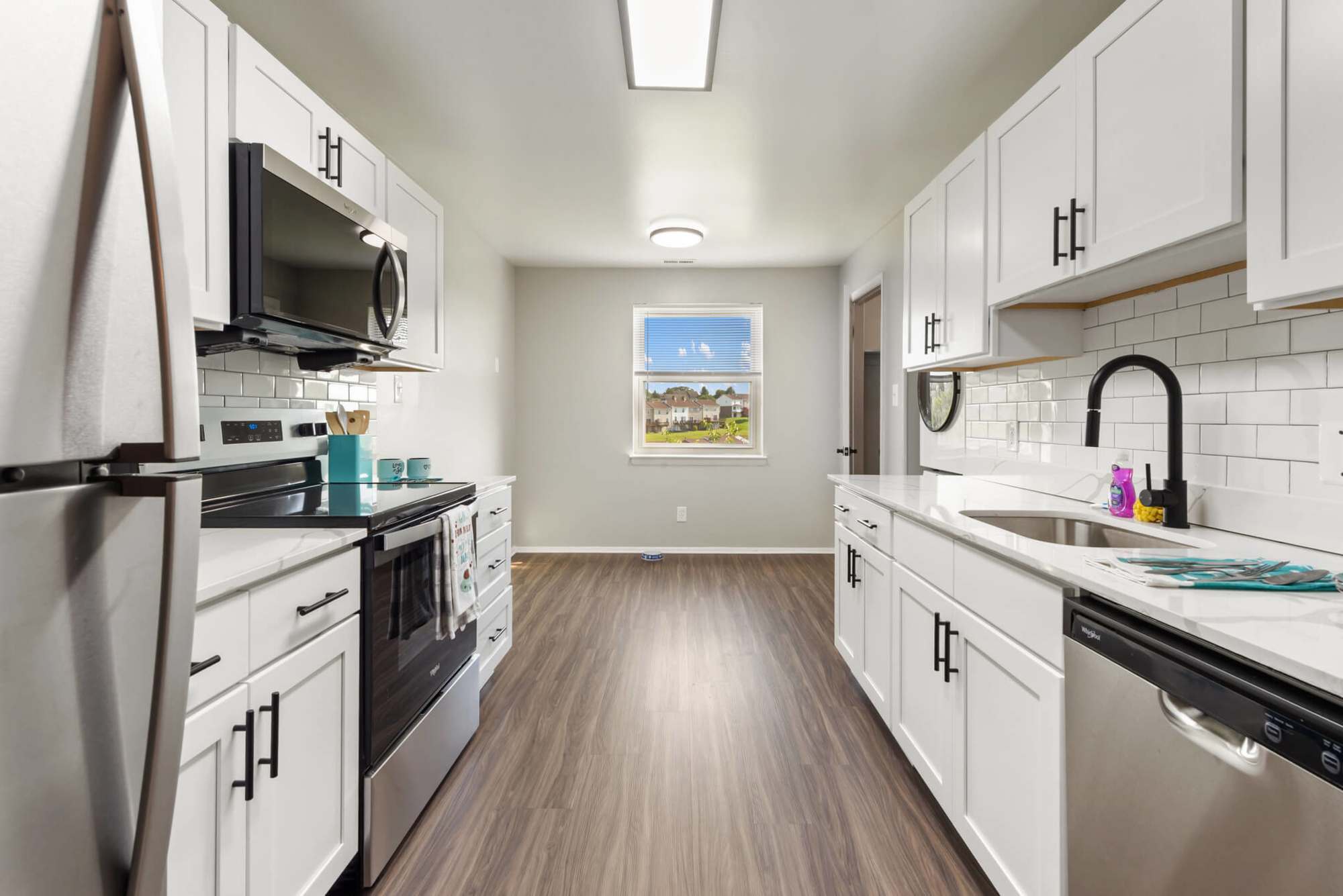 Renovated kitchen at Greenspring in York, Pennsylvania