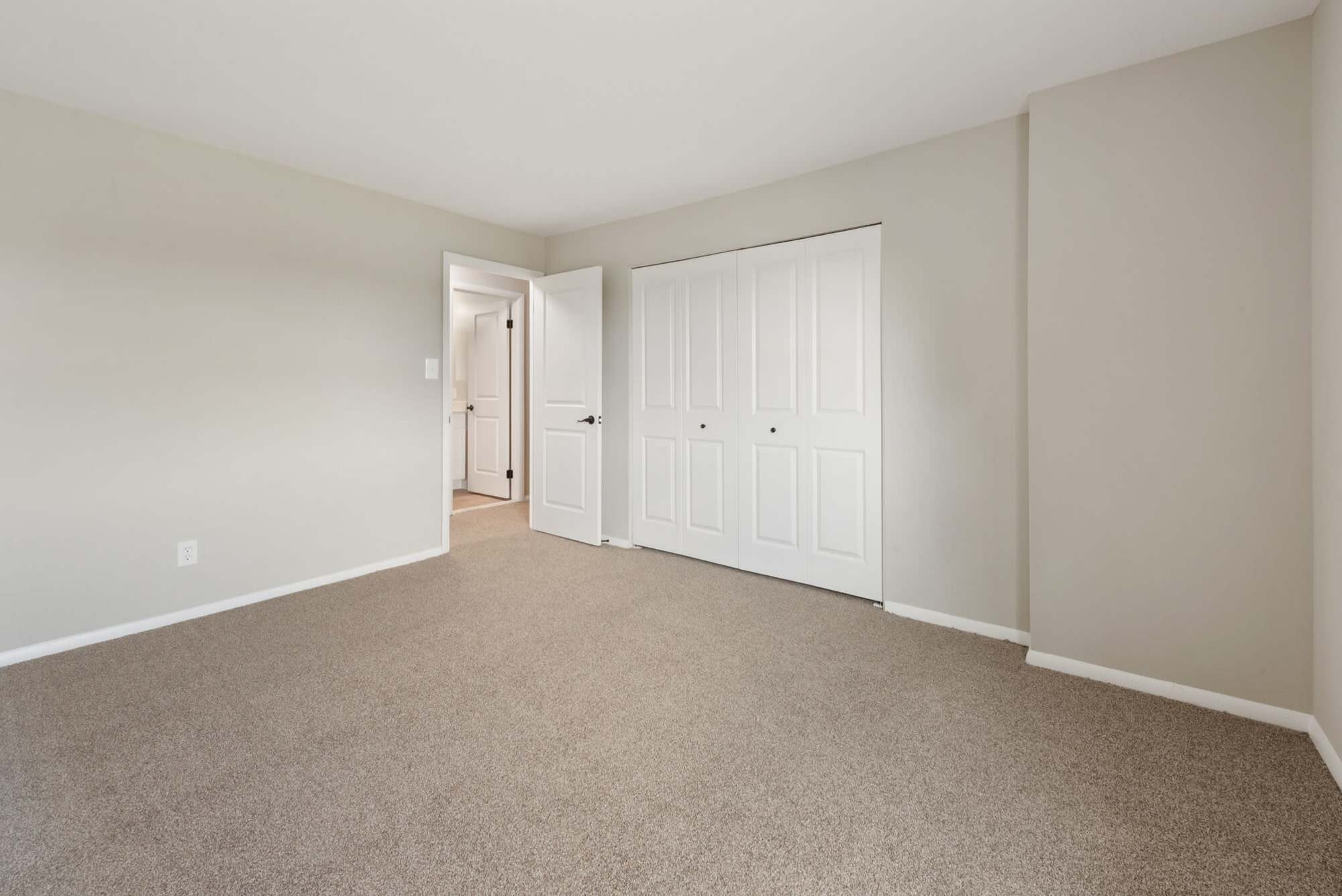 Renovated bedrooom at Greenspring in York, Pennsylvania