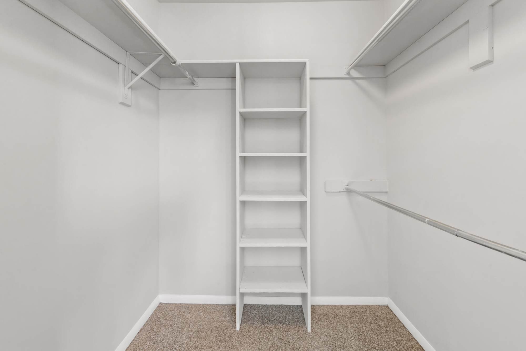 walk-in closet at Greenspring in York, Pennsylvania