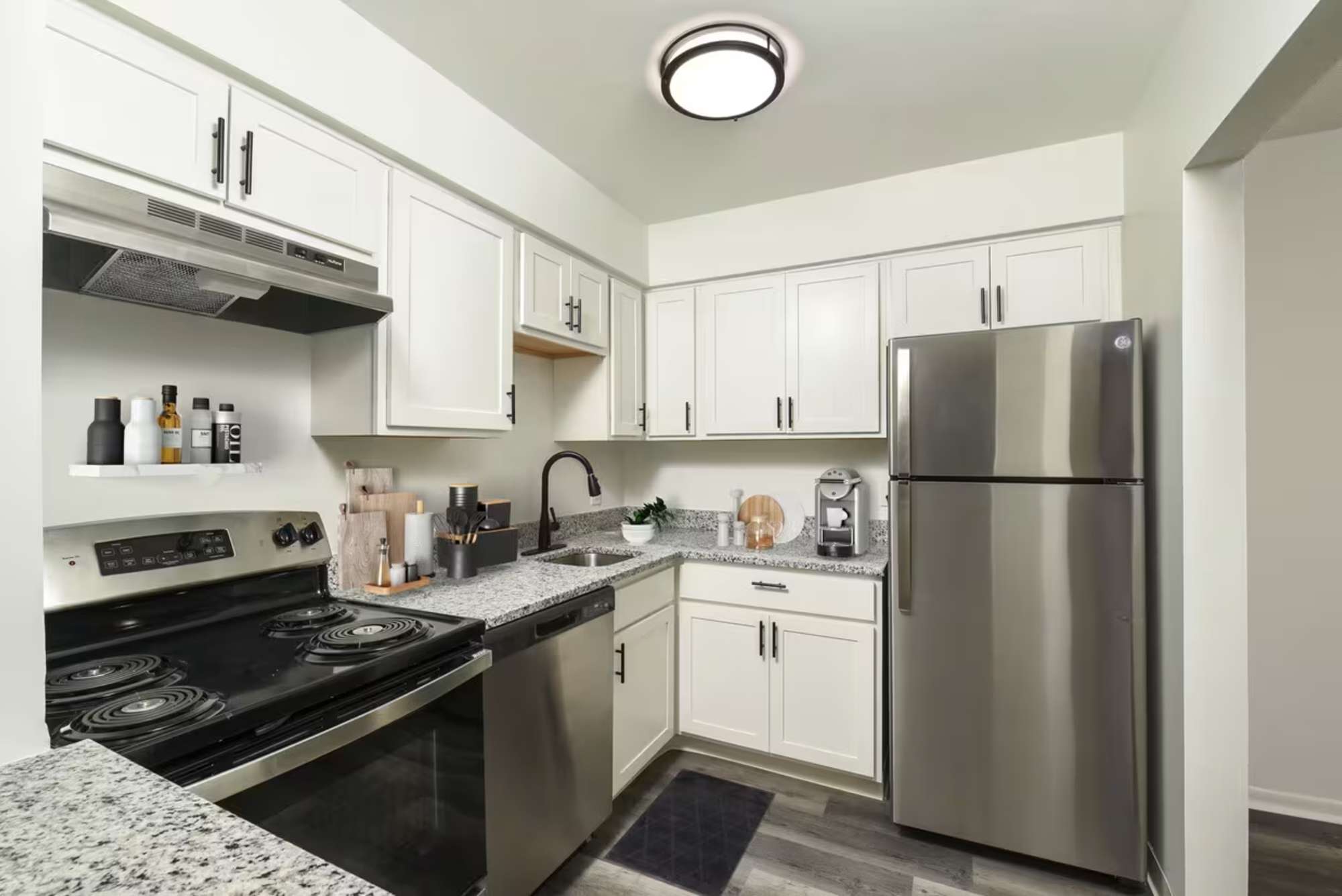 Model kitchen at Reserves at Arlington in Columbus, Ohio