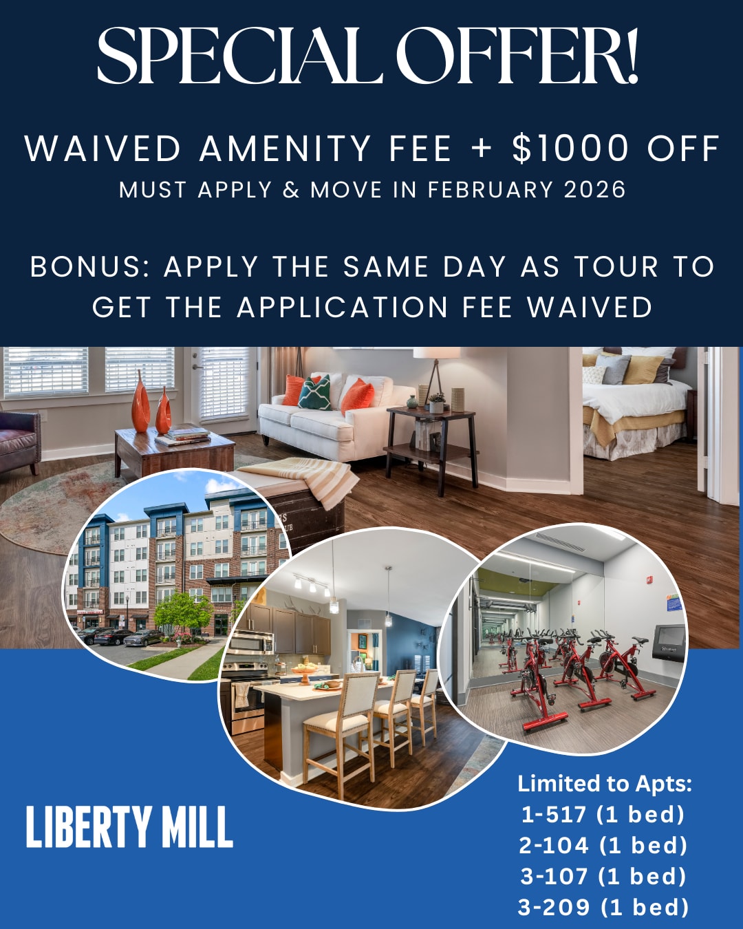 Specials at Liberty Mill in Germantown, Maryland