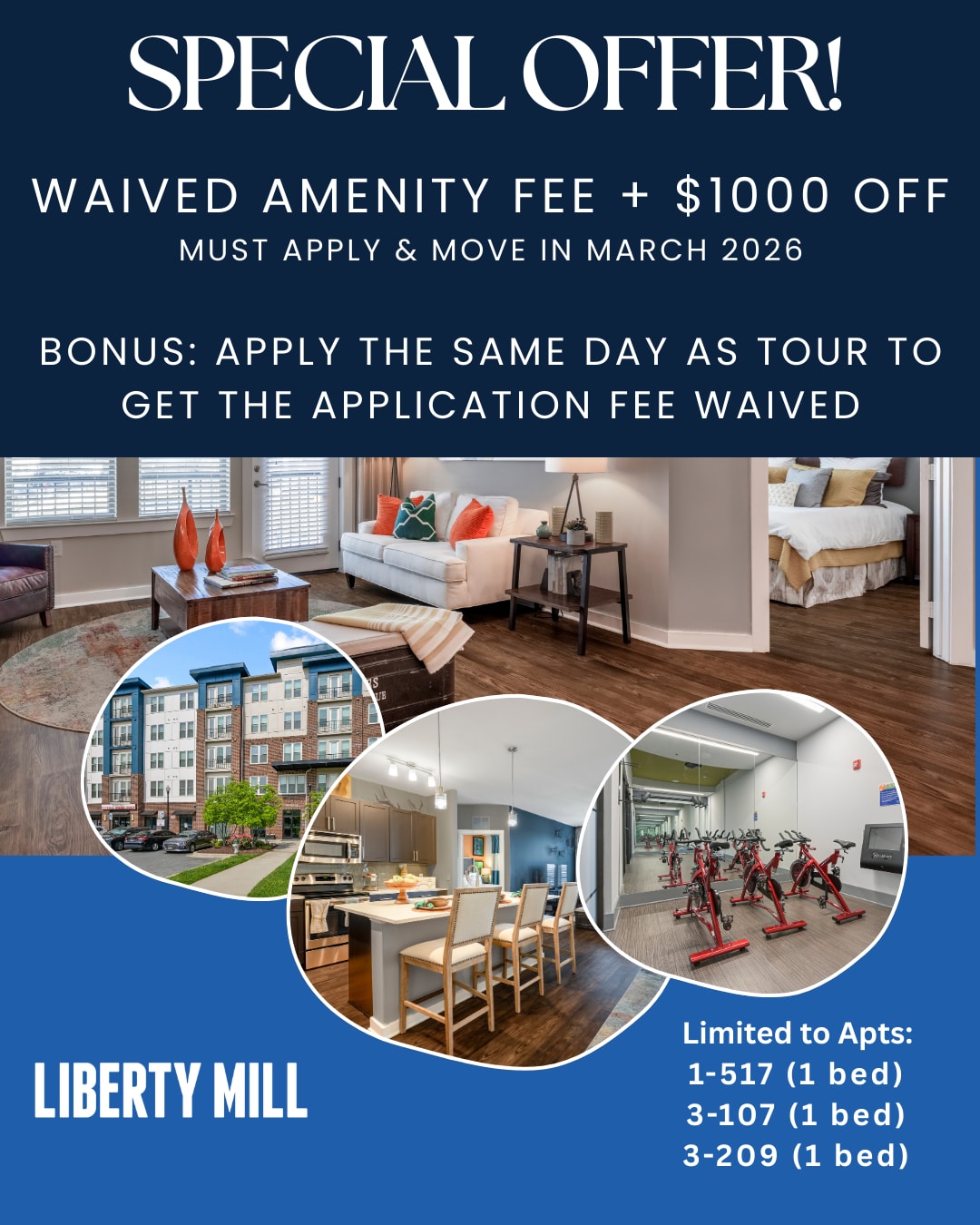 Specials at Liberty Mill in Germantown, Maryland